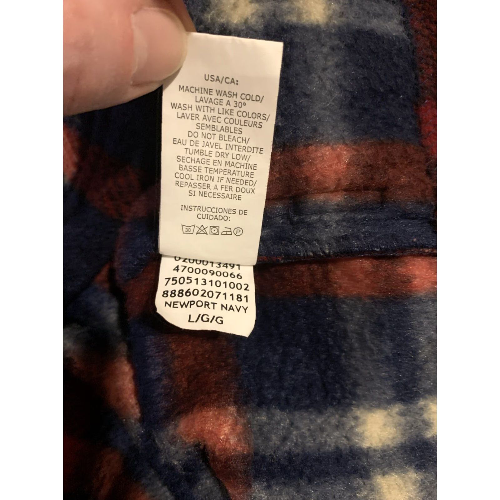 Chaps Chaps by Ralph Lauren Blue Plaid Fleece Jacket L Quilted Full Zip Size US L / EU 52-54 / 3 - 5 Thumbnail