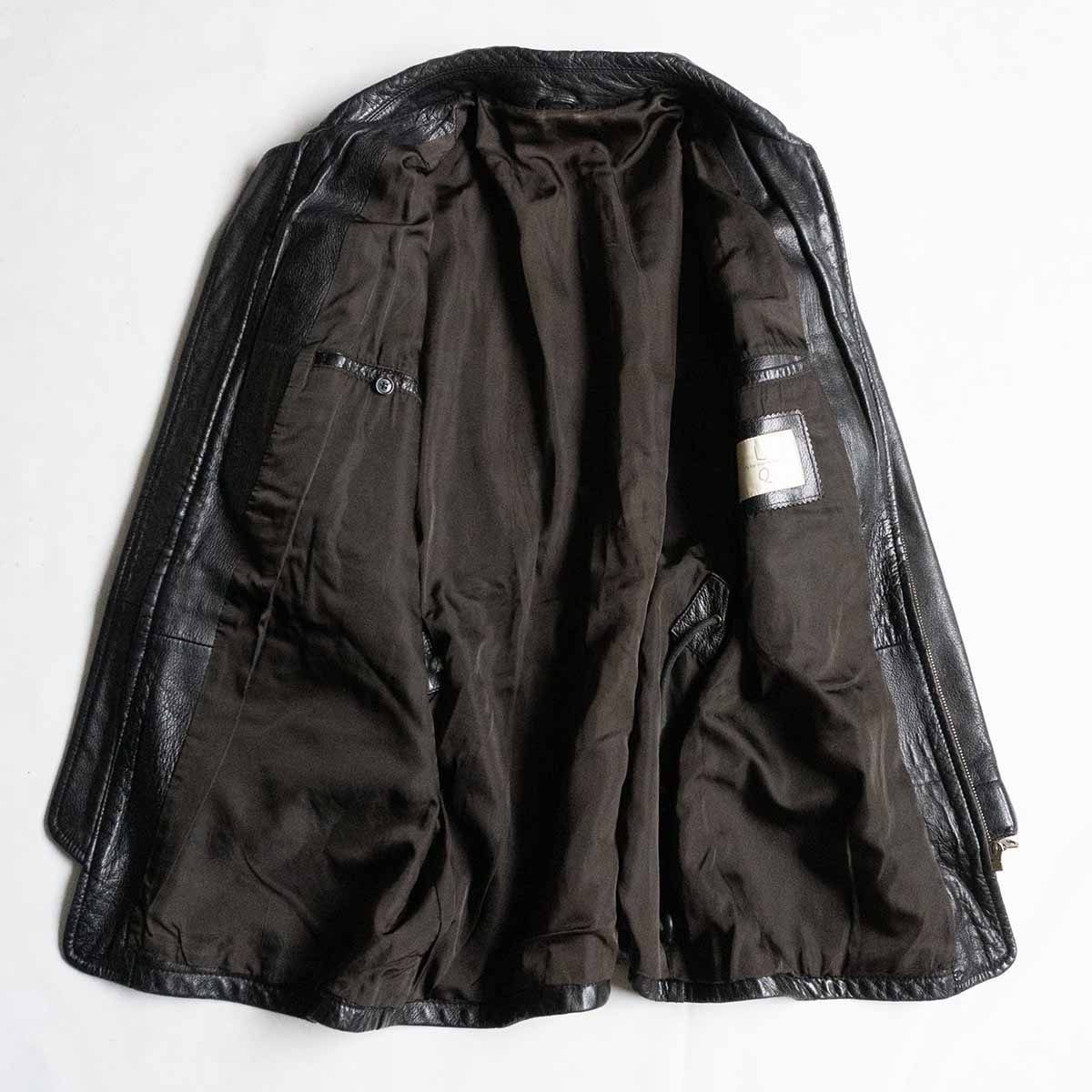 Yohji Yamamoto YOHJI YAMAMOTO LQ Y's for men Leather design coat Size US XXL / EU 58 / 5 - 4 Thumbnail