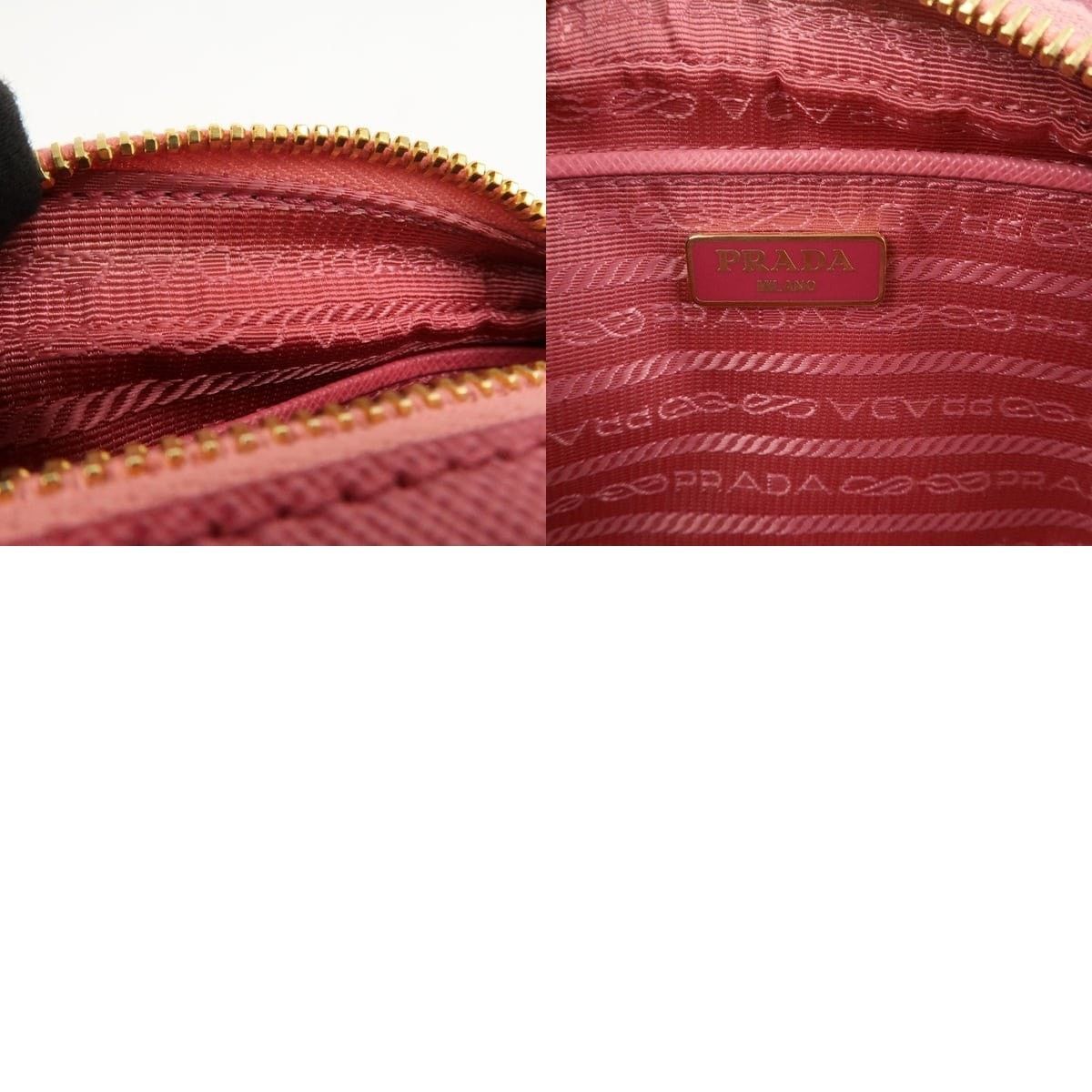 Prada Prada Saffiano Ribbon Mini Camera Crossbody Bag Pink Size ONE SIZE - 8 Thumbnail