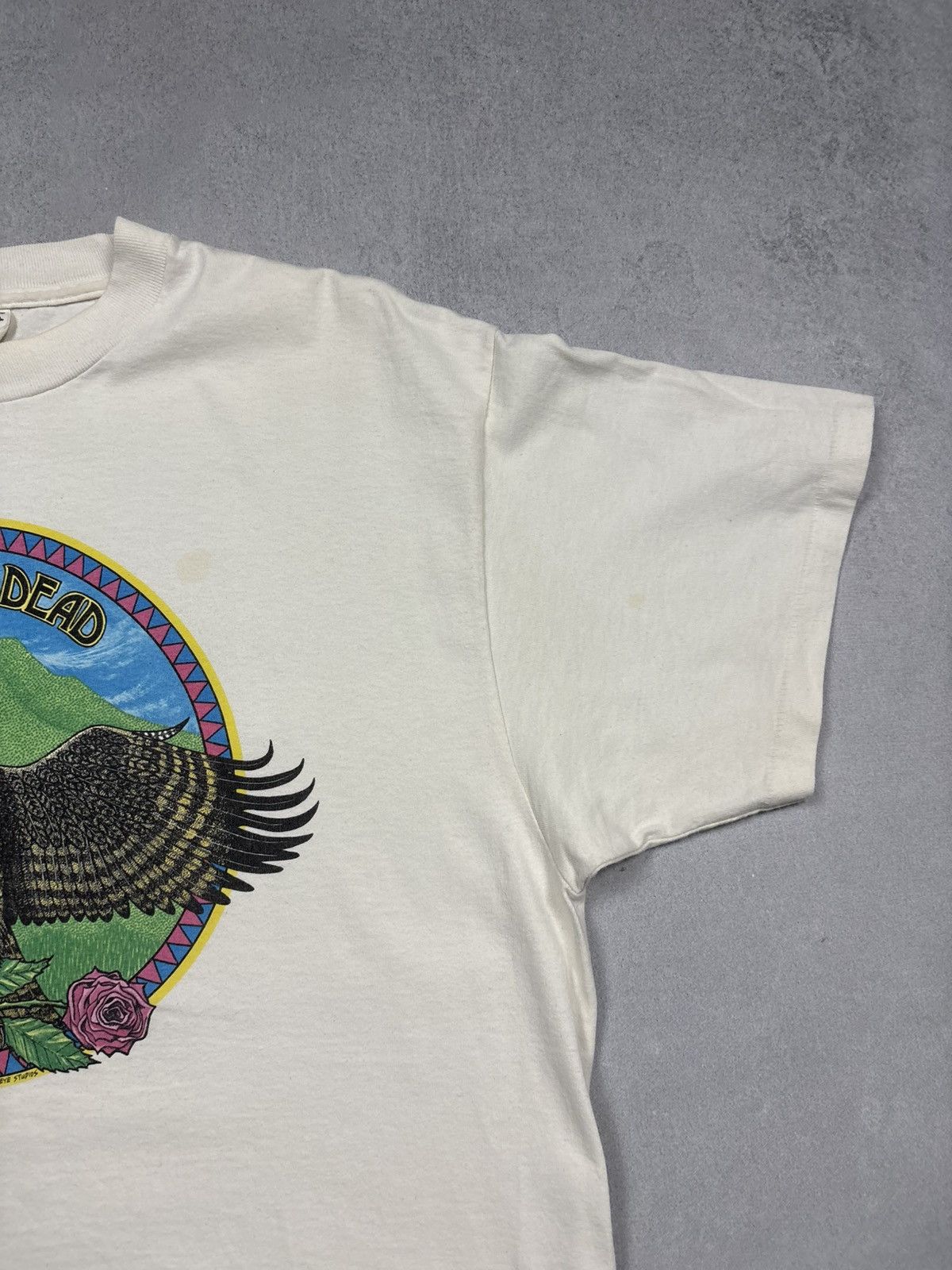 Band Tees Vintage 1984 Grateful Dead Eagle David Lundquist 90s T-Shirt Size US XL / EU 56 / 4 - 3 Thumbnail
