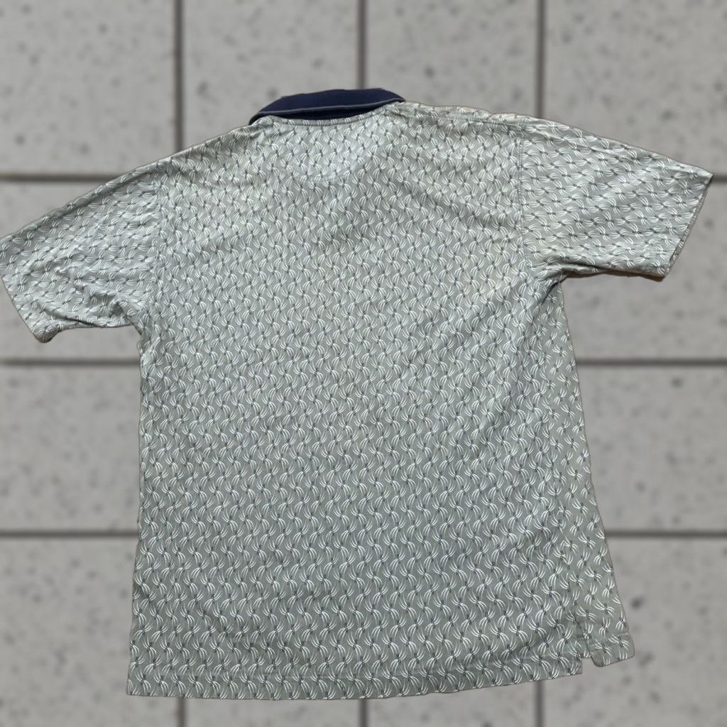 Vintage VINTAGE M.E. Sport Polo Shirt Men M Green Blue Geometric 90s Streetwear Y2k Prep Polo Mens Short Sleeve Button Collar Size US M / EU 48-50 / 2 - 1 Thumbnail
