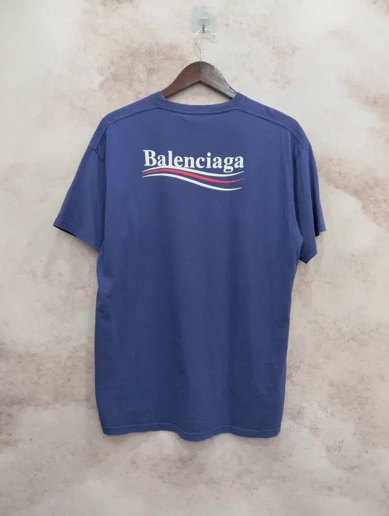 Balenciaga Balenciaga Coke Short Sleeve T-Shirt Dark Blue Size US XS / EU 42 / 0 - 2 Thumbnail
