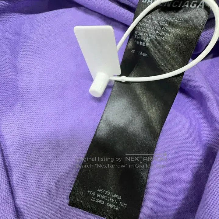 Balenciaga Balenciaga Purple Logo Print Short Sleeve T-Shirt. Size US XS / EU 42 / 0 - 7 Thumbnail