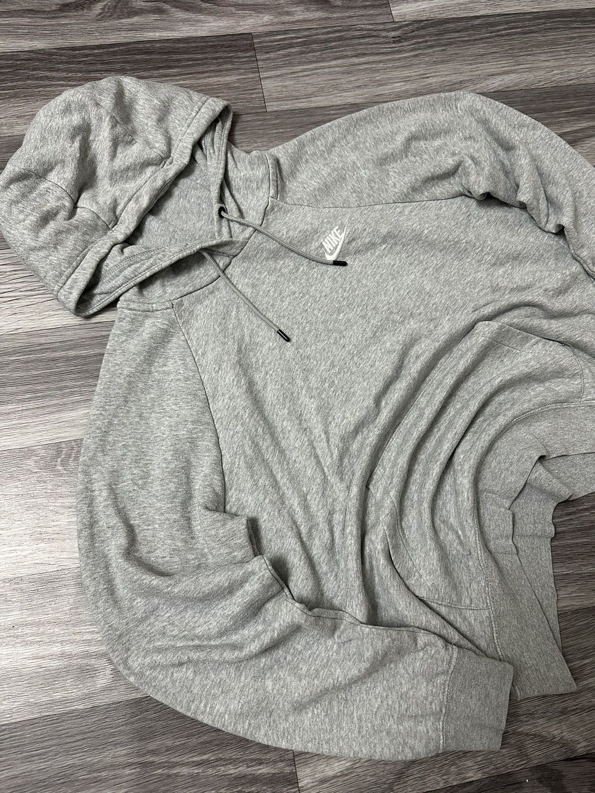 Nike Nike basic streetwear sportswear grey rap hoodie size M y2k Size US M / EU 48-50 / 2 - 4 Thumbnail