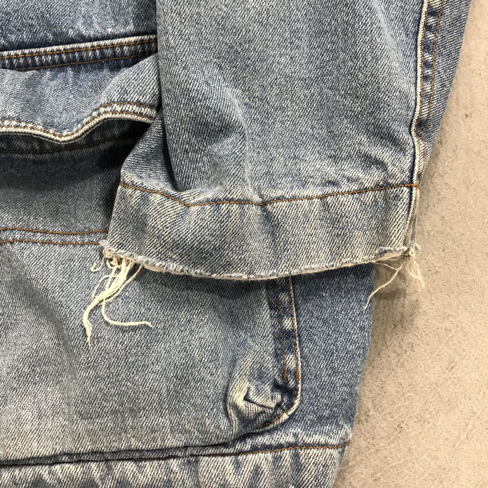 J.Crew VINTAGE J.CREW Jacket Mens XL Blue Oarsman Chore Denim Lined 90s Size US XL / EU 56 / 4 - 4 Thumbnail