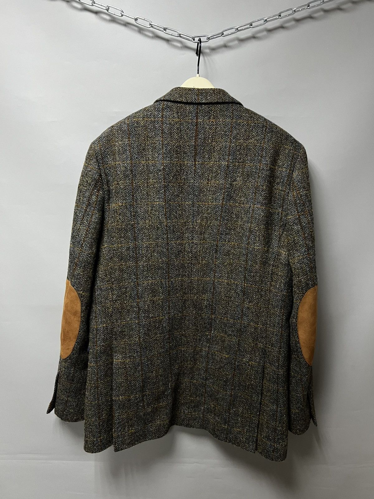 Harris Tweed Harris Tweed Wool Slim Fit Blazer Jacket men’s Size 50L - 4 Thumbnail