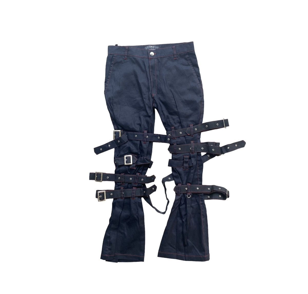 Seditionaries Men Bondage black strap pants alternative punk Size US 28 / EU 44 - 1 Thumbnail
