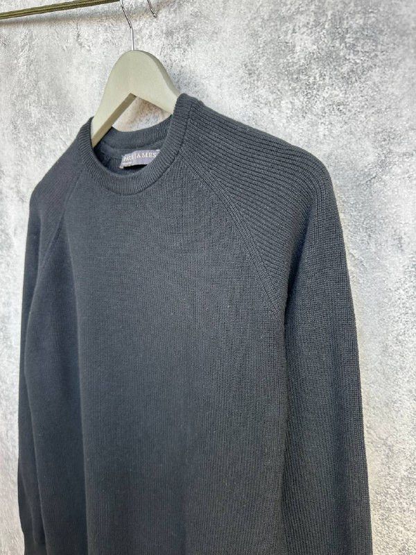 Paul James Paul James Waffle Knit Sweater Black Crew Jumper Sweatshirt Size US S / EU 44-46 / 1 - 5 Thumbnail
