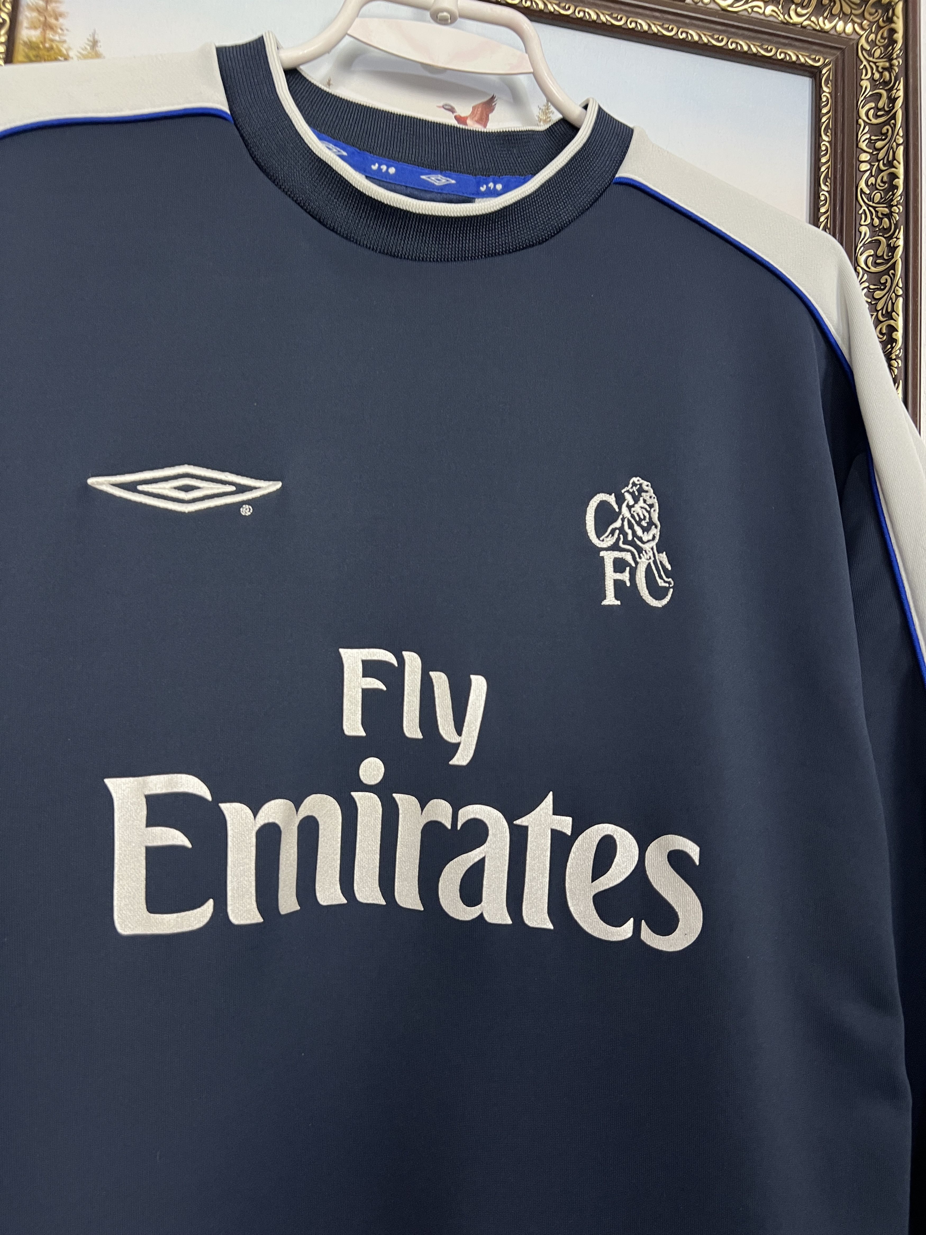 Umbro Vintage Chelsea Football Sweatshirt Soccer Train Crewneck Size US L / EU 52-54 / 3 - 3 Thumbnail
