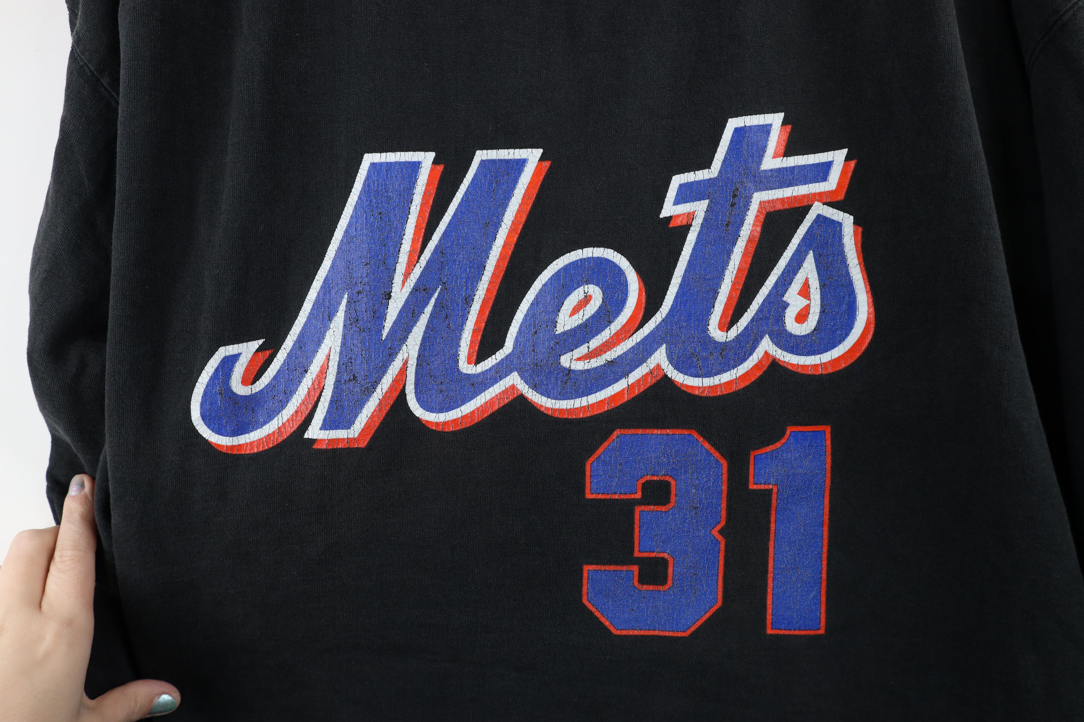 Majestic Vintage Majestic Piazza New York Mets Baseball T-Shirt Black Size US XL / EU 56 / 4 - 4 Thumbnail