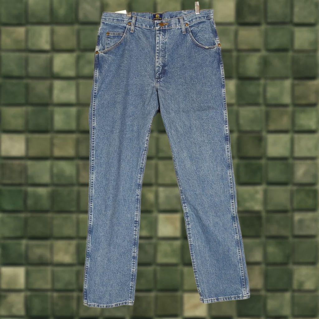 Wrangler VINTAGE Wrangler Cowboy Cut Premium Performance Blue Jeans 47 MWZ Regular Fit 36x36 Size US 36 / EU 52 - 1 Thumbnail