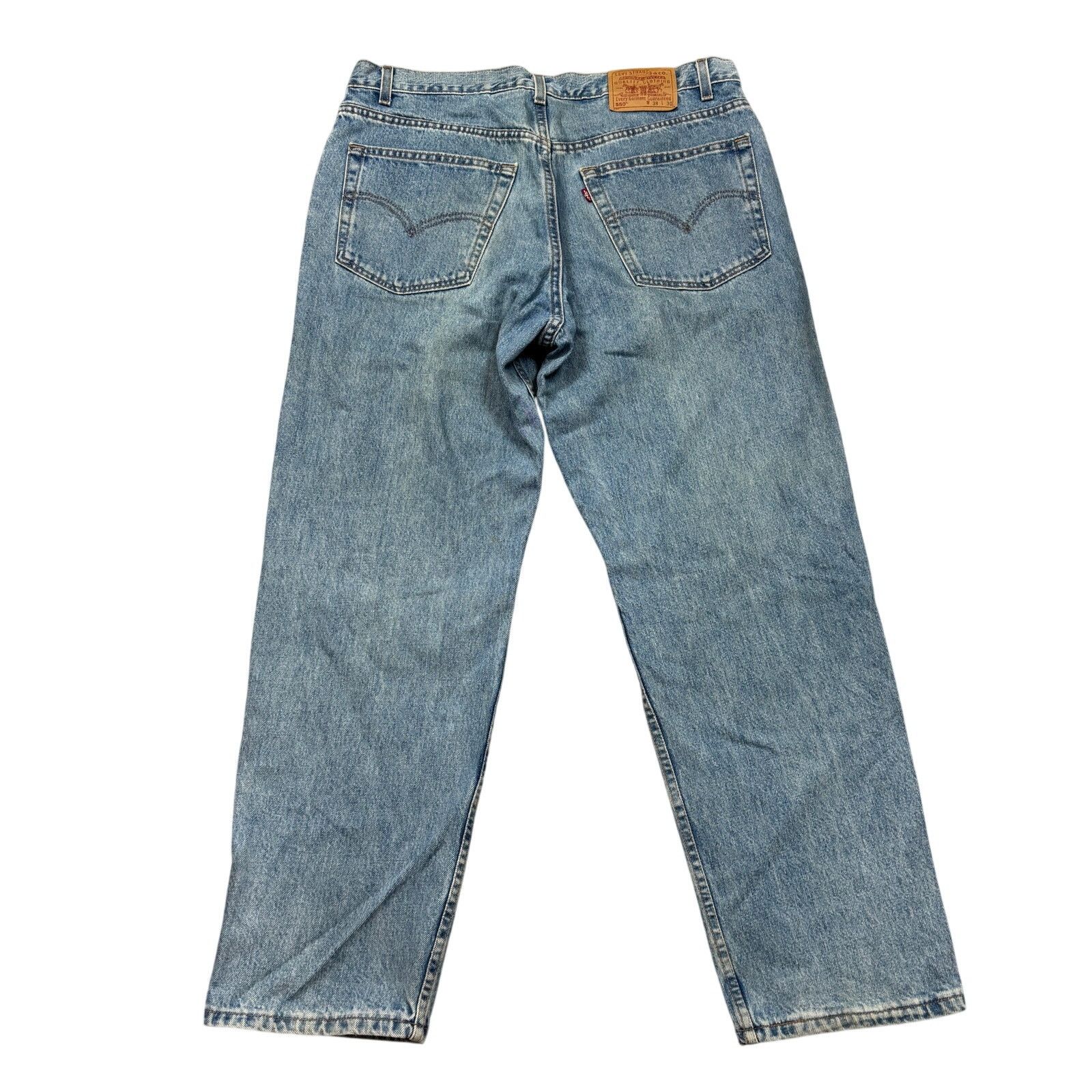 Levi's × Vintage Vintage Levi's 550 Relaxed Fit Jeans 38x30 Made in USA 00s Size US 38 / EU 54 - 1 Thumbnail