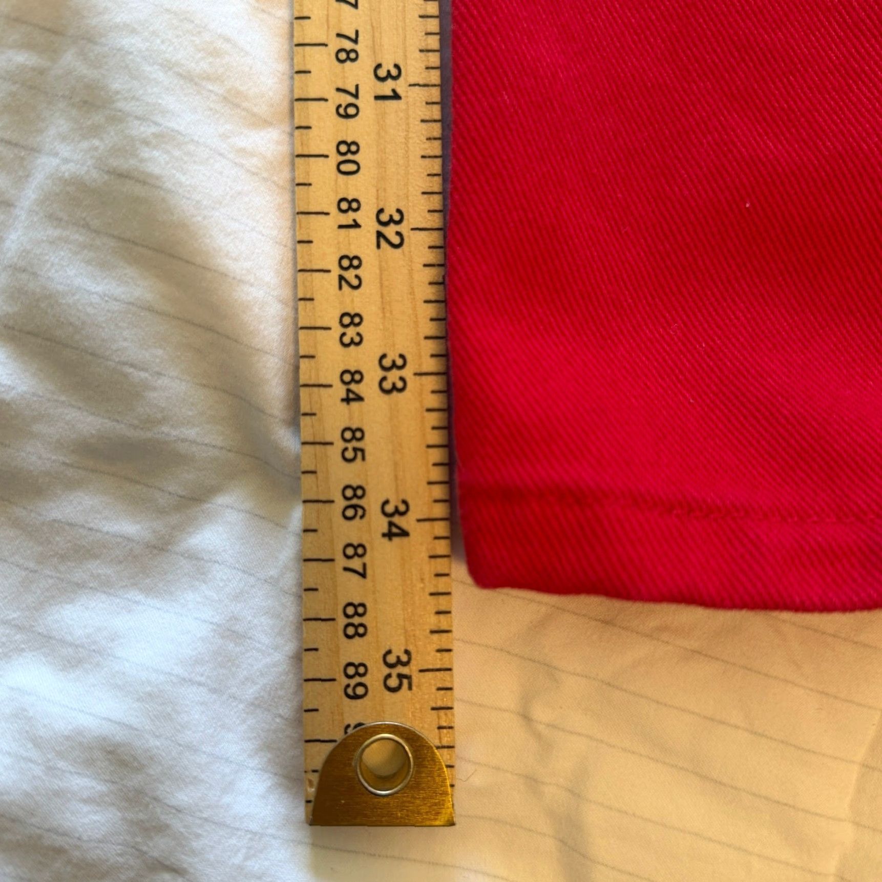 Vintage VINTAGE Roughrider by Circle T Jeans Women’s 32 Red High Waist Western Bare Back Straight Jeans Mens? Size 24" / US 00 / IT 34 - 6 Thumbnail
