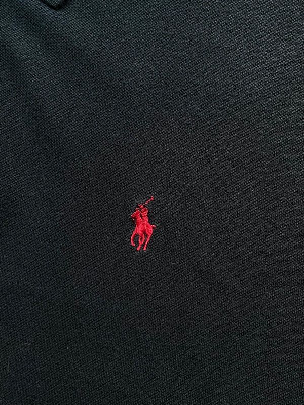 Polo Ralph Lauren Polo Ralph Lauren Black Red Small Pony Polo Shirt Sz L Size US L / EU 52-54 / 3 - 3 Thumbnail