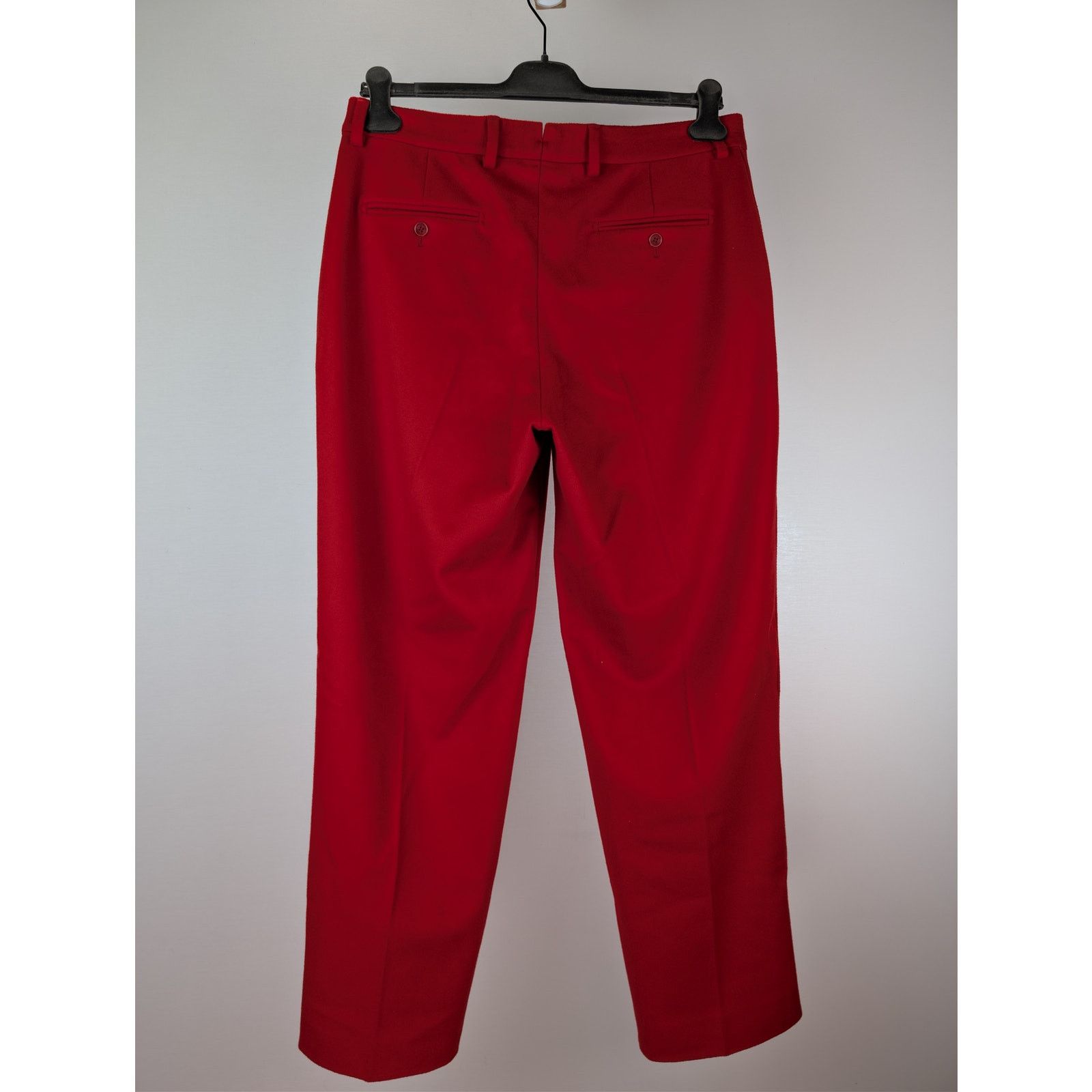 Vetements o1rshd1 High-Waisted Wool Tailored Pants in Red Size US 34 / EU 50 - 10 Thumbnail