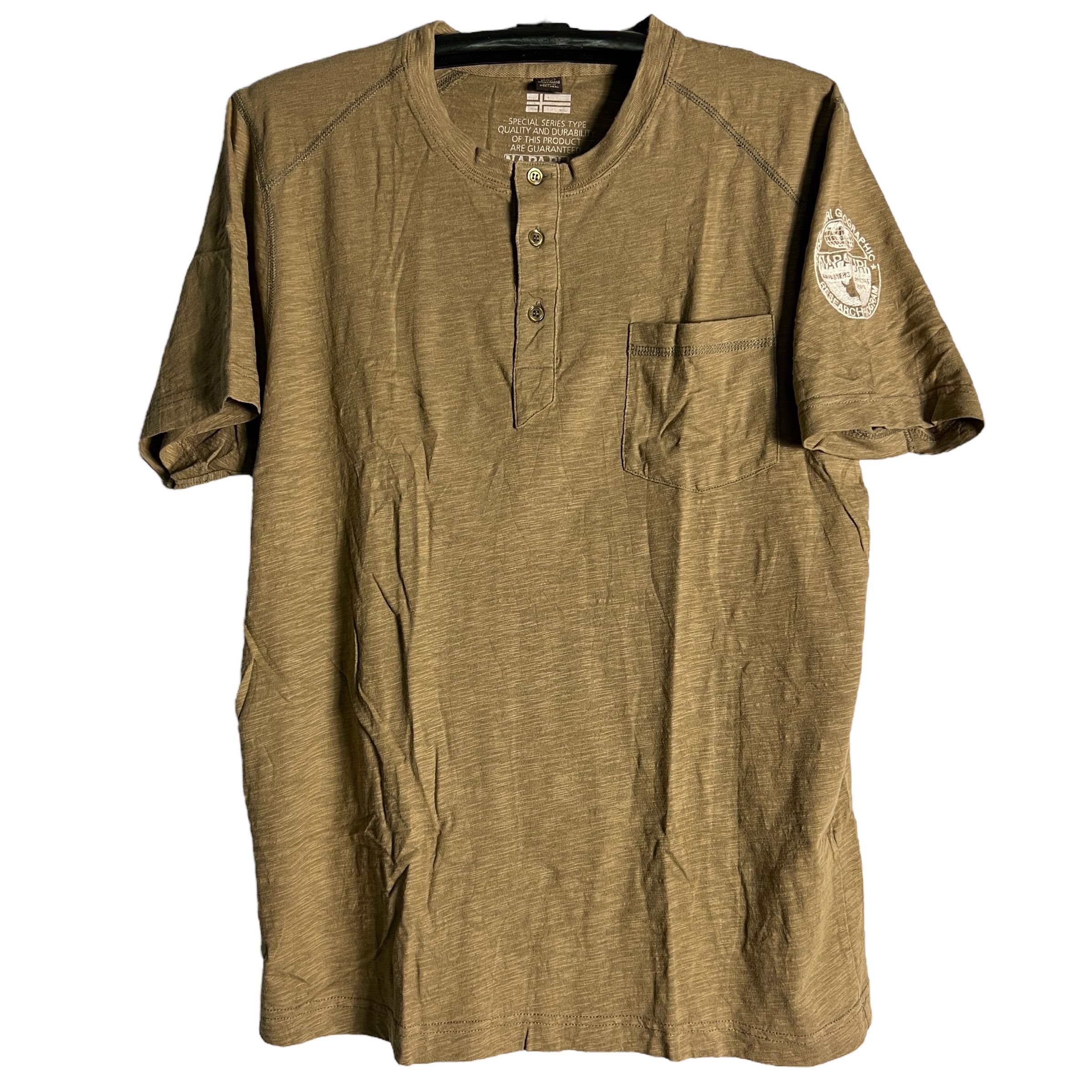 🔥RARE🔥Vintage Napapijri Half-Button Shirt Made in Portugal
