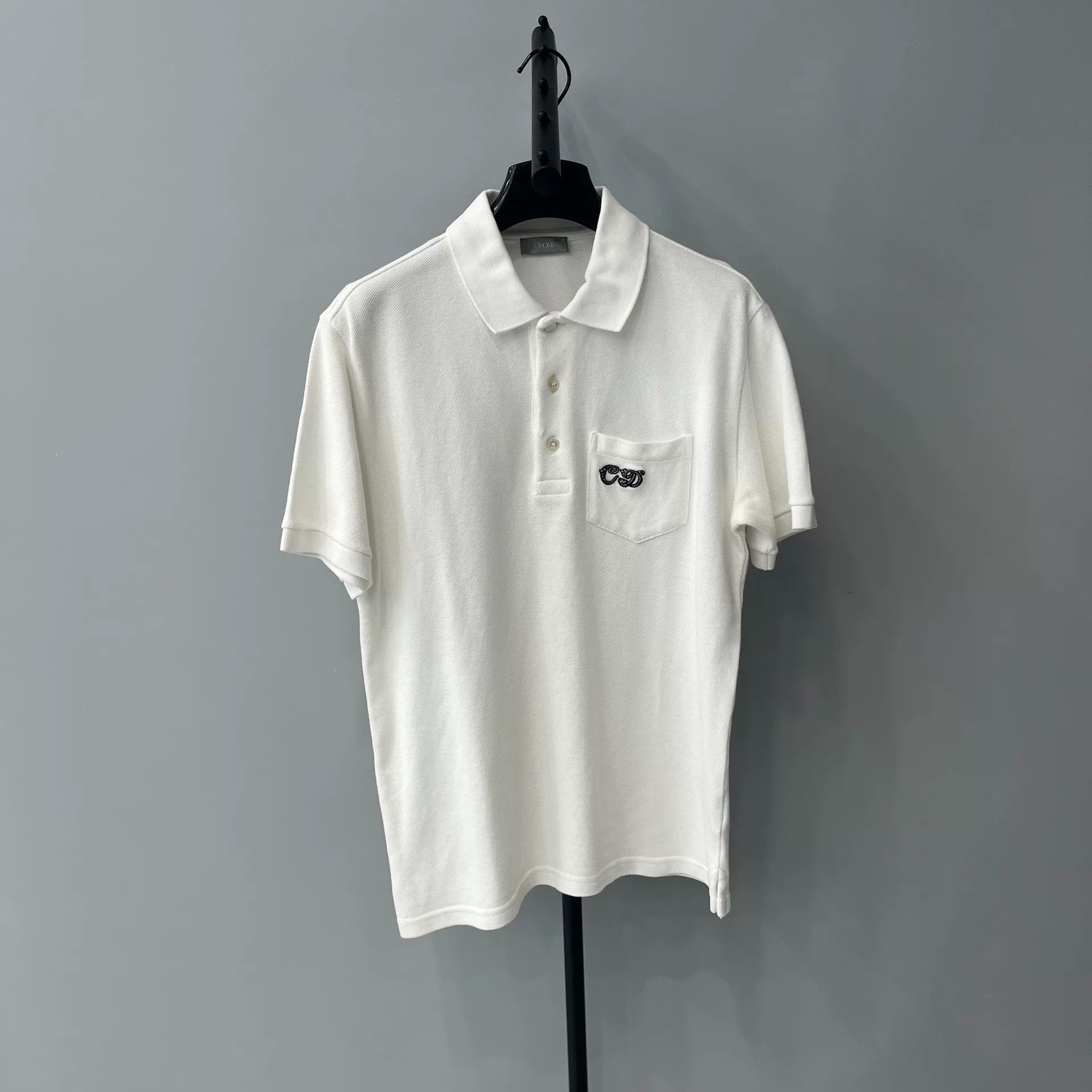 Dior dior logo embroidered short sleeve polo shirt Size US XXS / EU 40 - 1 Thumbnail