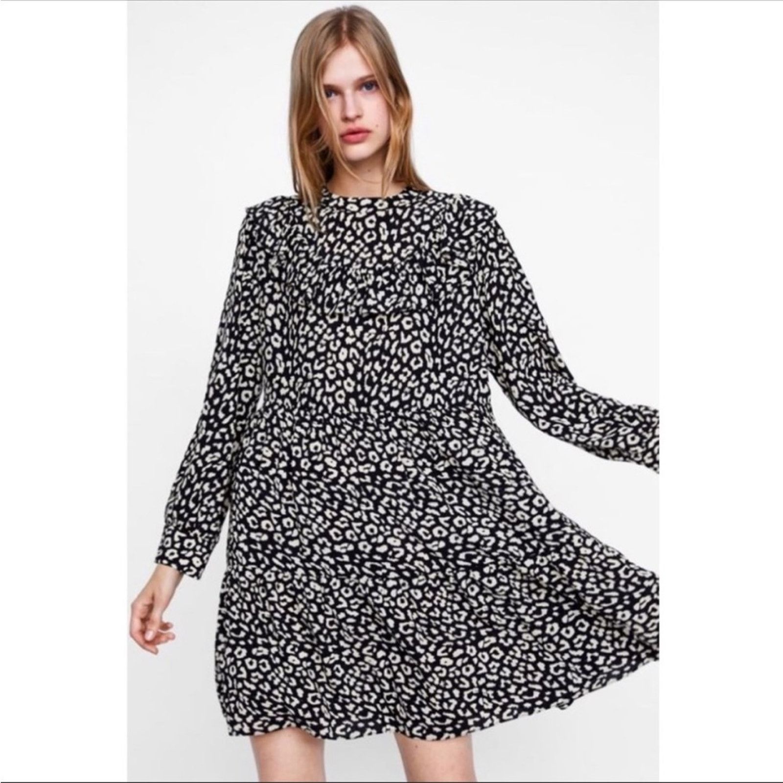 Zara Zara Tiered Ruffle Babydoll Dress, EUC, Size Small Size S / US 4 / IT 40 - 3 Thumbnail