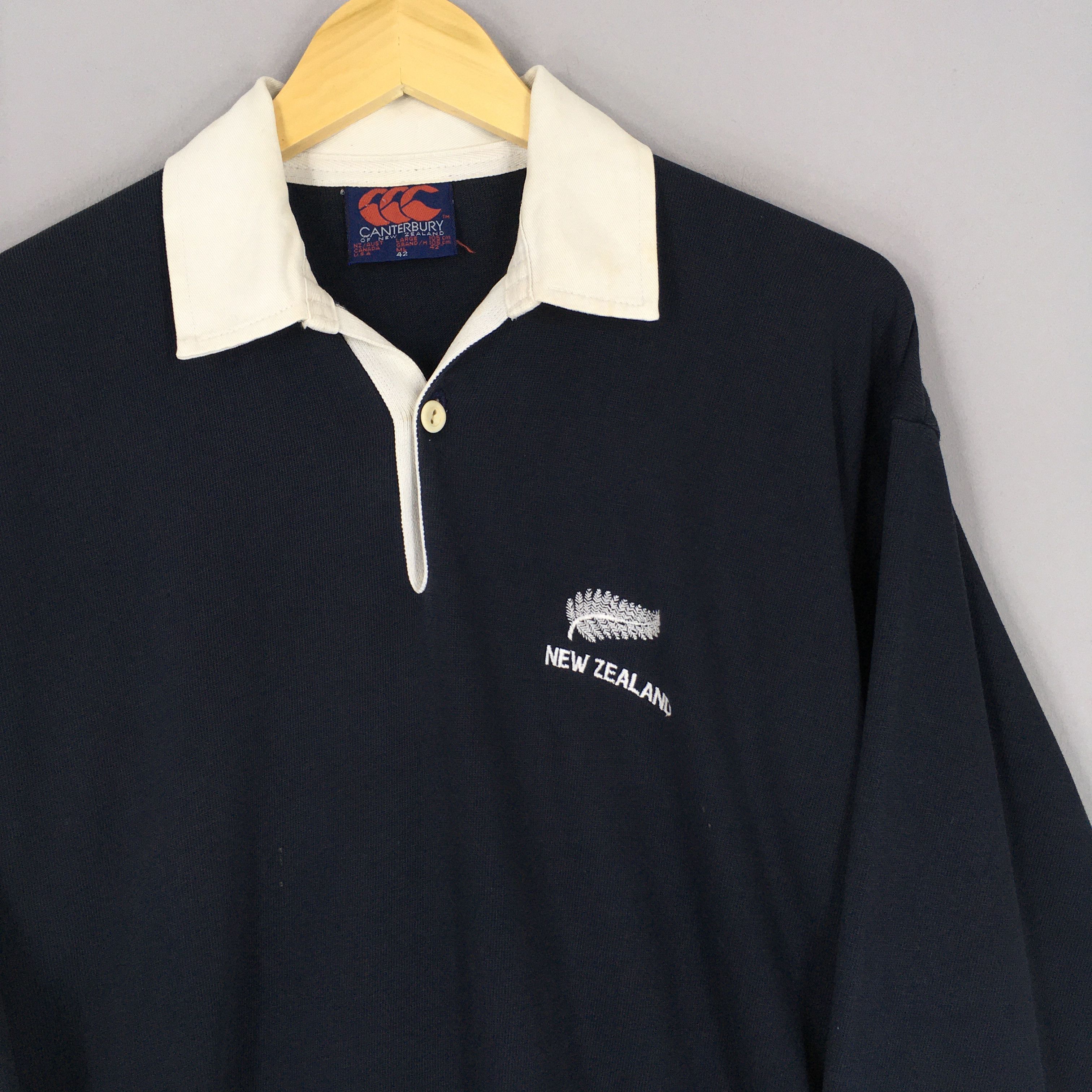 Canterbury of New Zealand Vintage Canterbury Of New Zealand All Blacks Rugby Shirt L Size US L / EU 52-54 / 3 - 2 Thumbnail