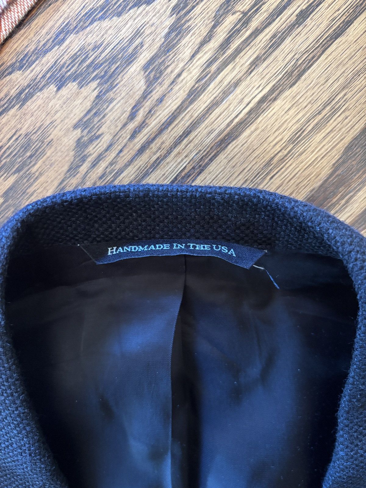 Other Black Basketweave Double Breasted Wool Suit Size 34S - 2 Thumbnail