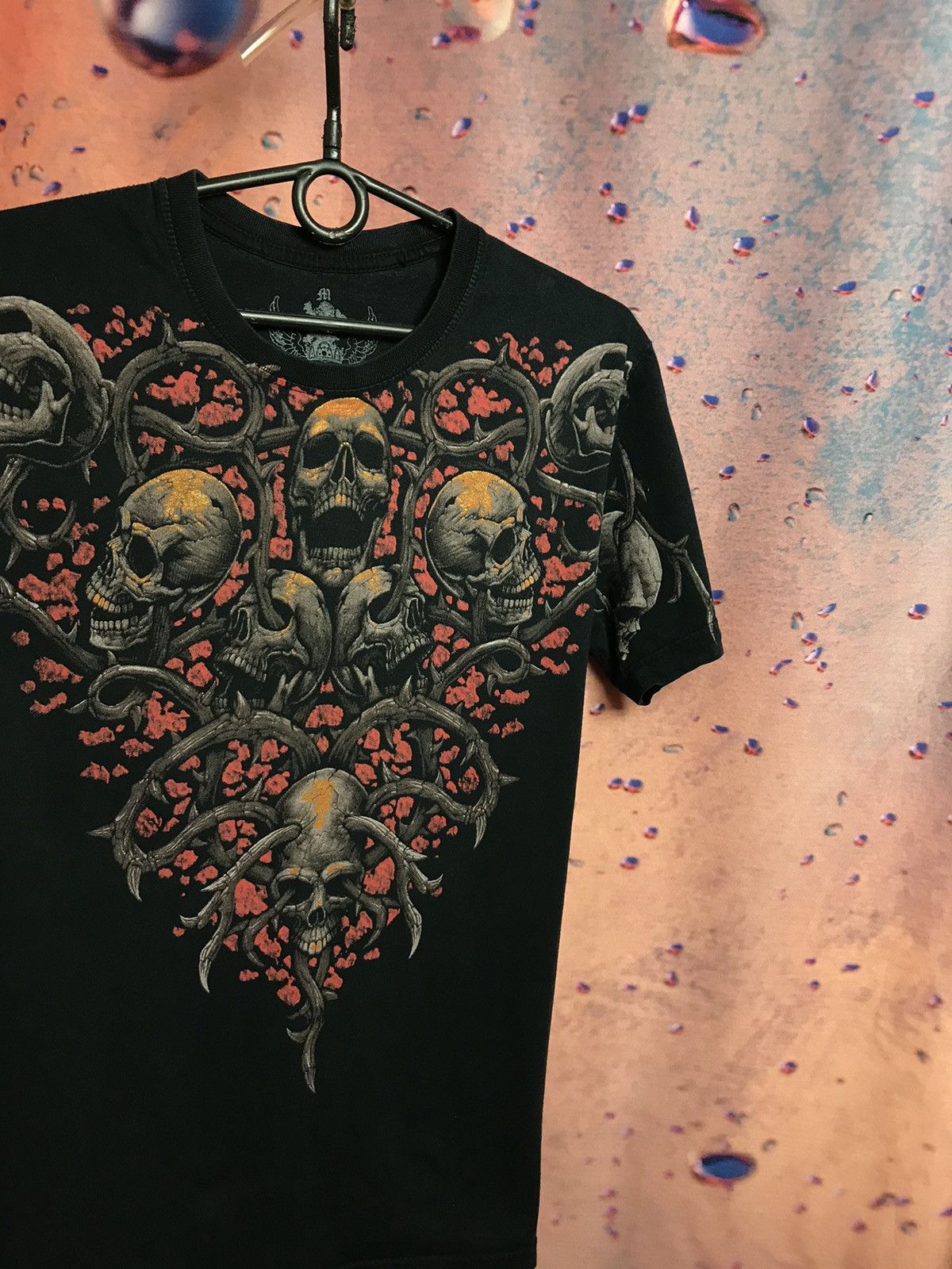 Affliction × Vintage Vintage Skull logo Artful Custom streetwear tee Size US M / EU 48-50 / 2 - 1 Thumbnail