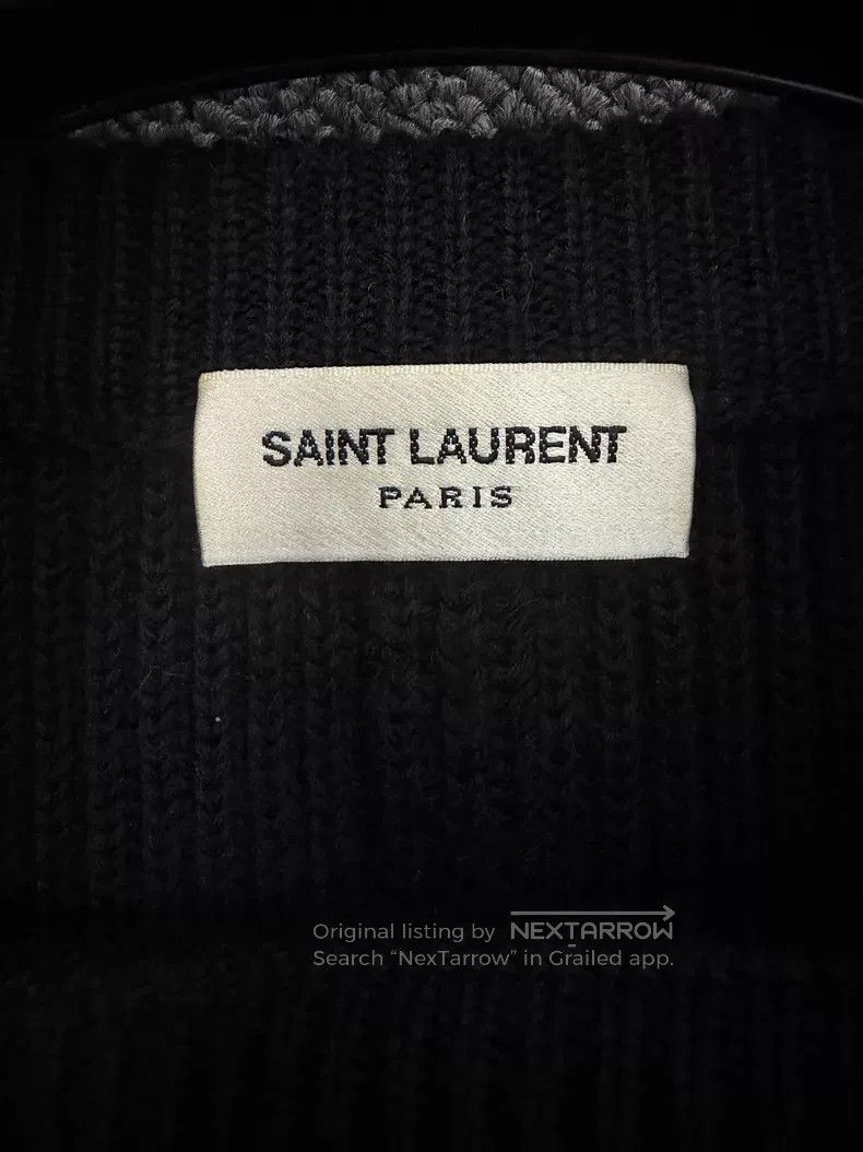 Saint Laurent Paris Saint Laurent Paris Studded Round Neck Black Knit Sweater Size US M / EU 48-50 / 2 - 5 Thumbnail