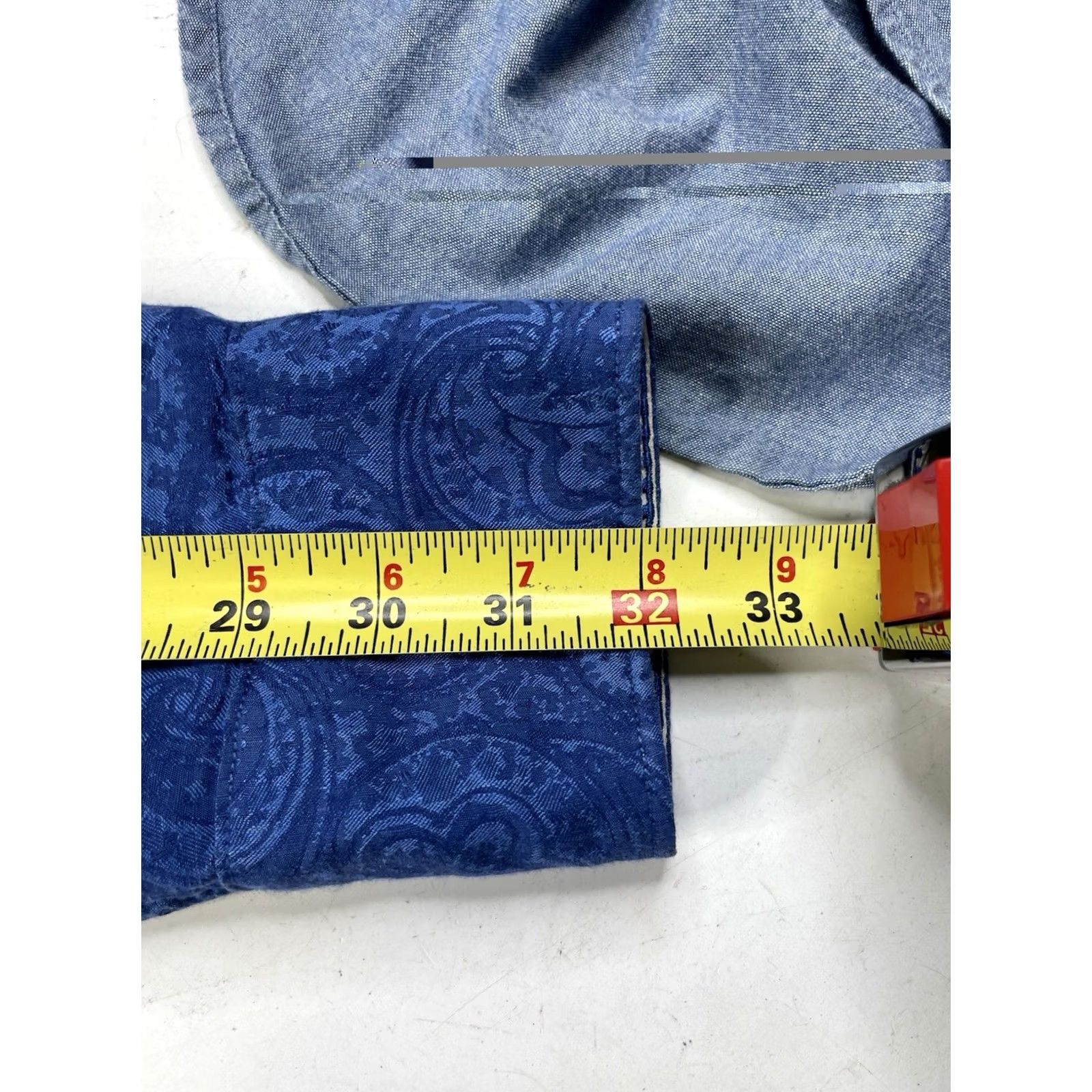 Robert Graham Robert Graham Blue Paisley Button-Up Shirt Mens Large Long Sleeve Size US L / EU 52-54 / 3 - 6 Thumbnail