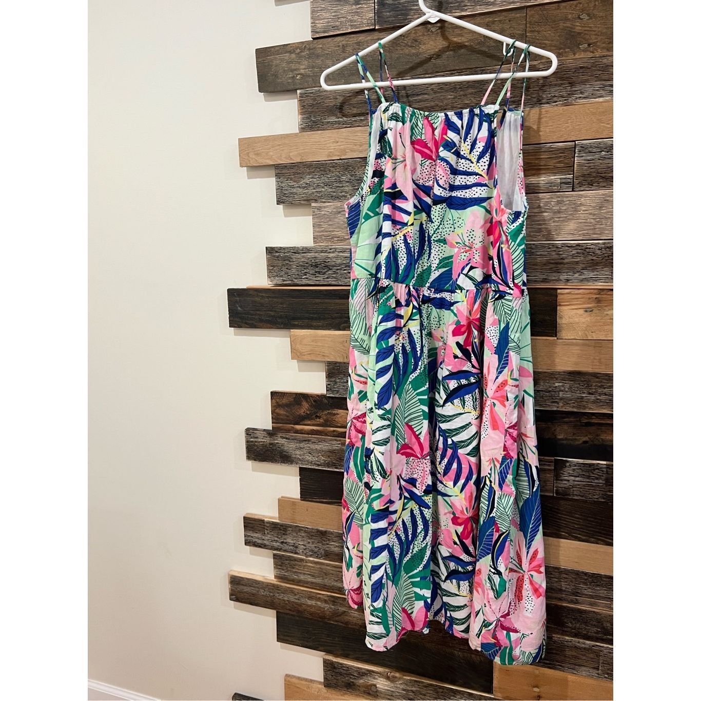 Loft Loft NWOT Palm Double Strap Midi Dress sz 10 Size L / US 10 / IT 46 - 4 Thumbnail