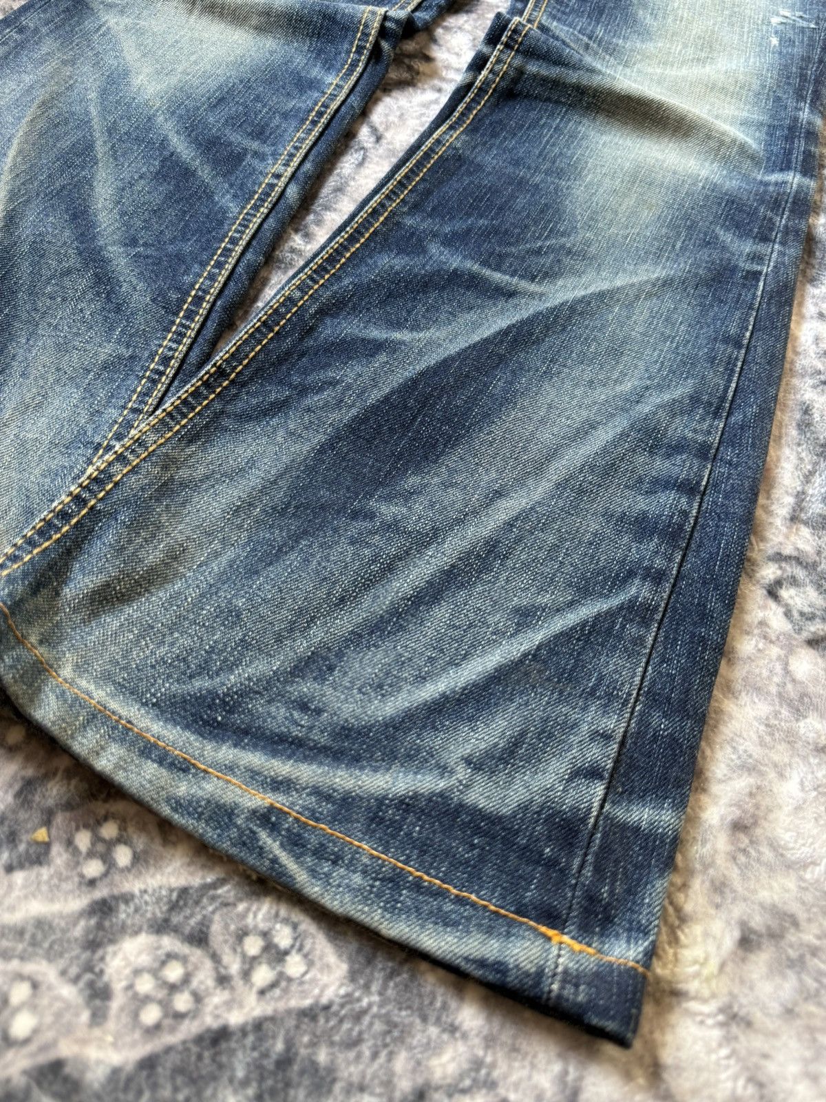 Hysteric Glamour × Japanese Brand Yoshitomo Lolita Japan Heavy Whisker Blossom Flare Jeans Size US 29 - 8 Thumbnail