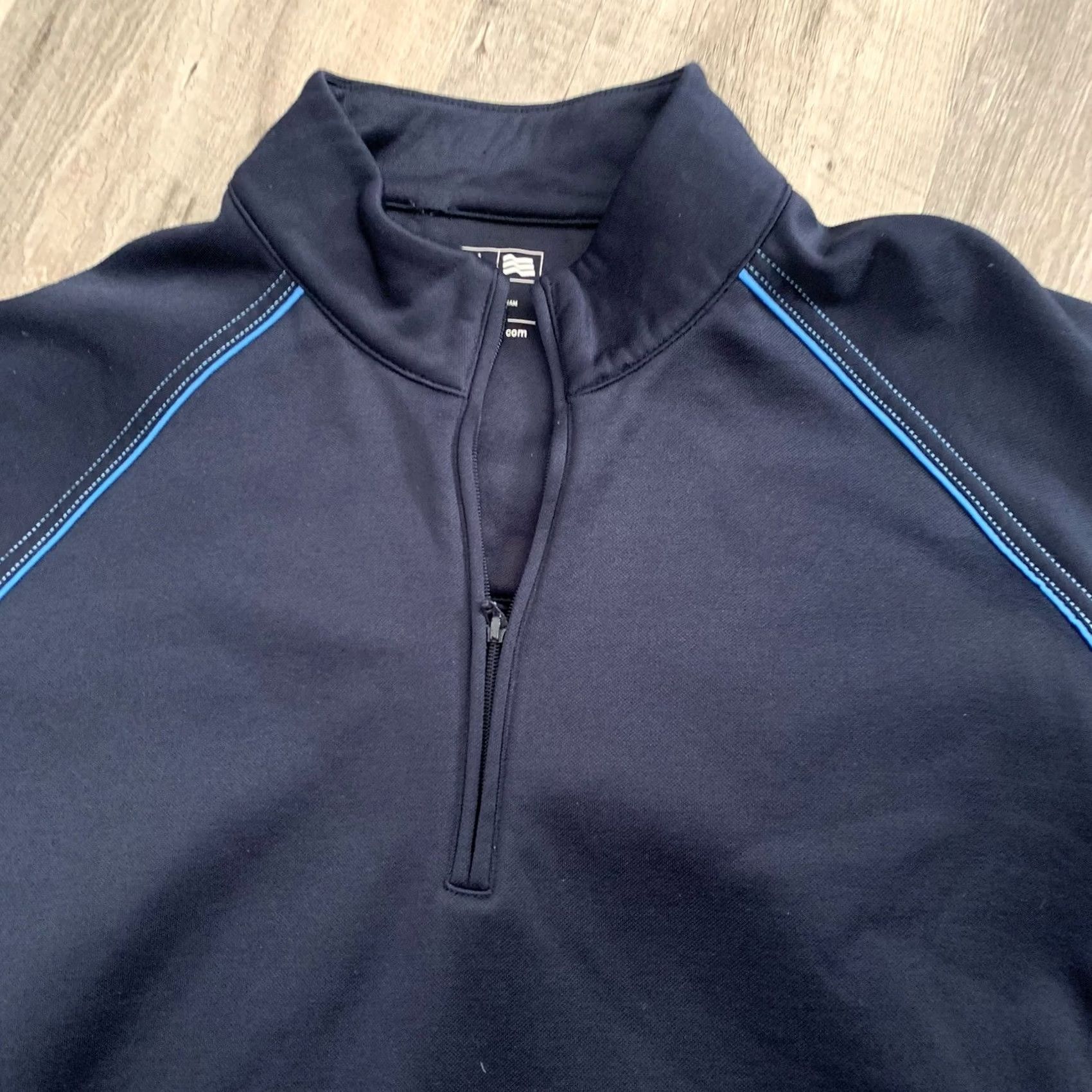 Adidas Adidas Golf 1/4 Zip Pullover Womens Small Blue Fleece Mock Neck Climalite Sports Activewear Shirt Pullover Womens Golf Size S / US 4 / IT 40 - 3 Thumbnail