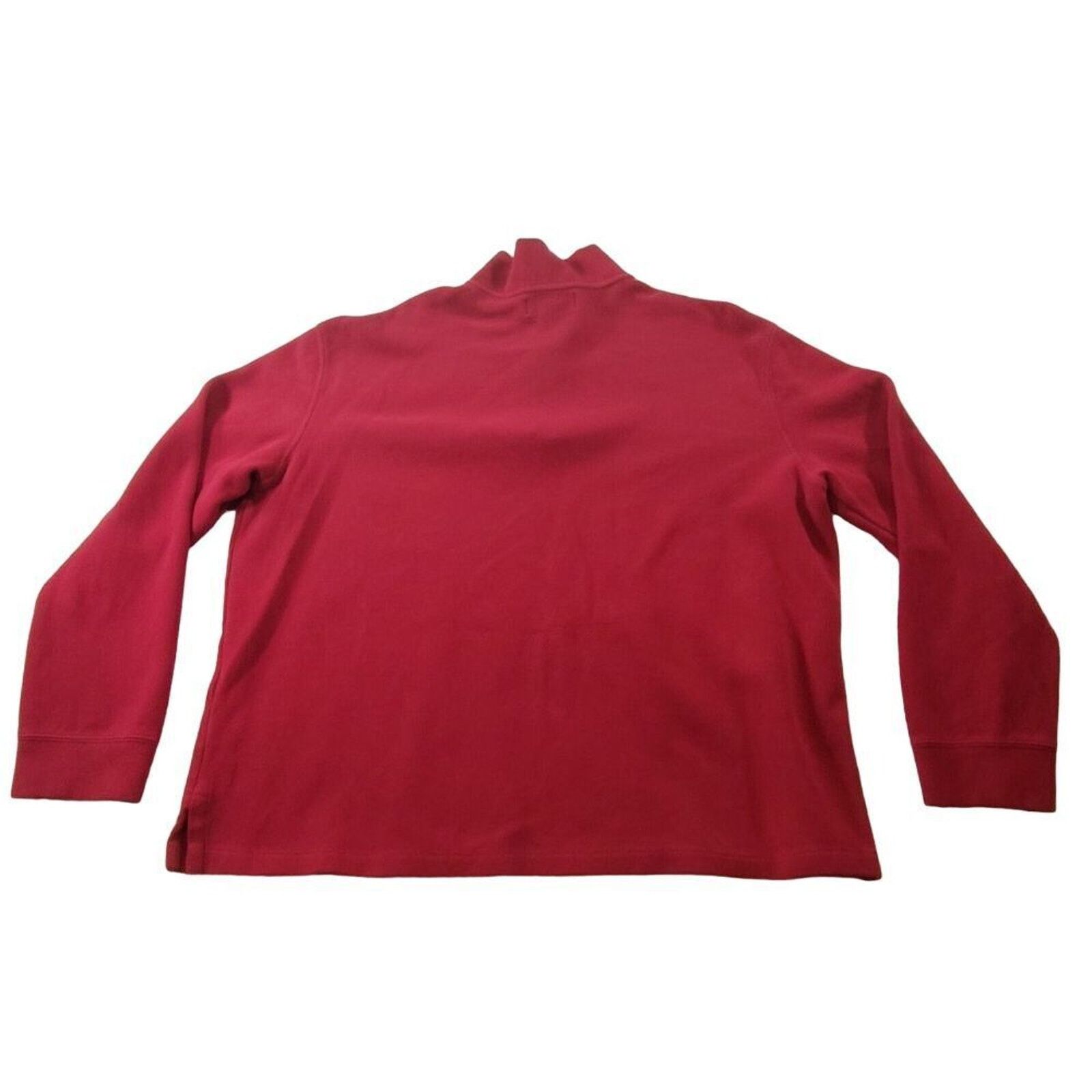 Polo Ralph Lauren VTG Polo Ralph Lauren Pullover 1/4 Zip Pullover Mens XL Red Size US XL / EU 56 / 4 - 3 Thumbnail