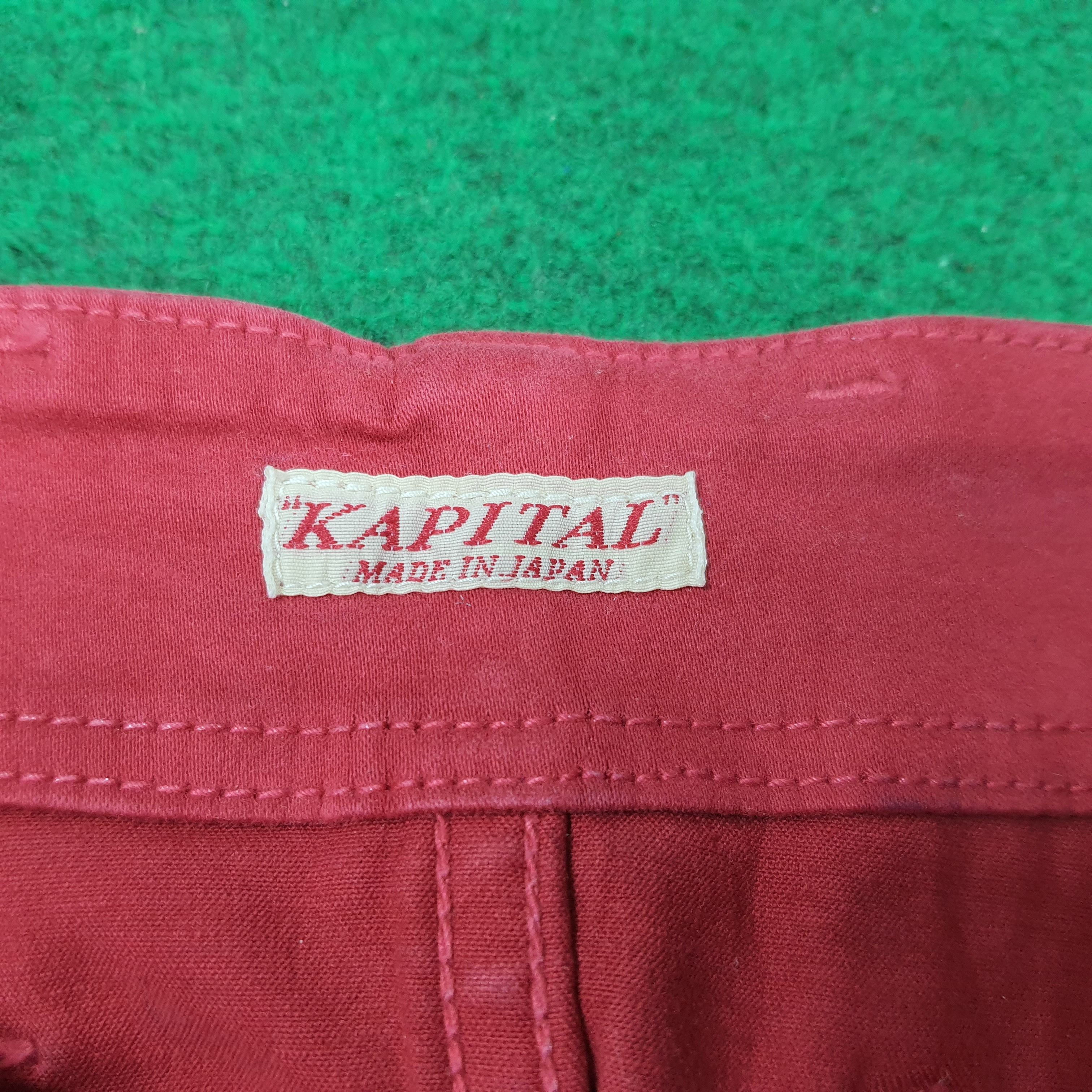 Kapital Vintage KAPITAL Japan Red Tencel Stretch Pants C297N25 Size 26" / US 2 / IT 38 - 8 Thumbnail