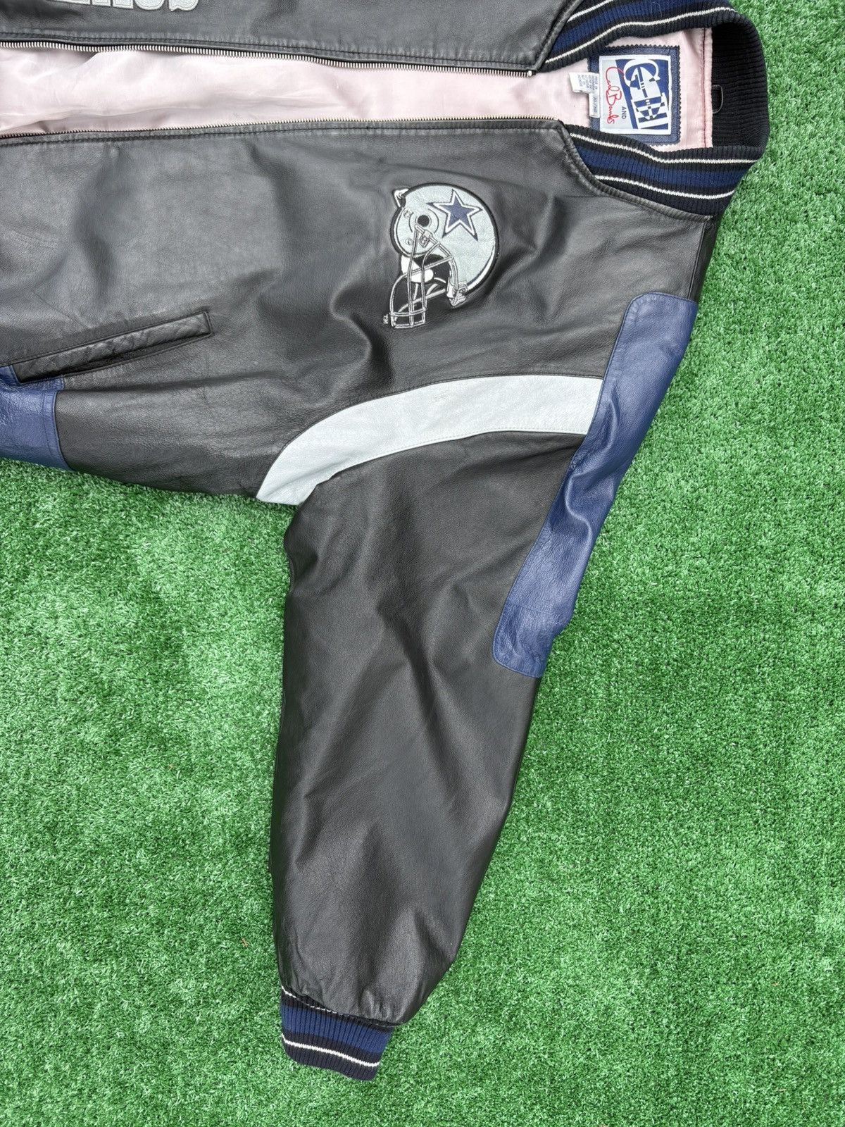 G-III Vintage 90s G-III Carl Banks Dallas Cowboys Leather Jacket Size US XL / EU 56 / 4 - 6 Thumbnail