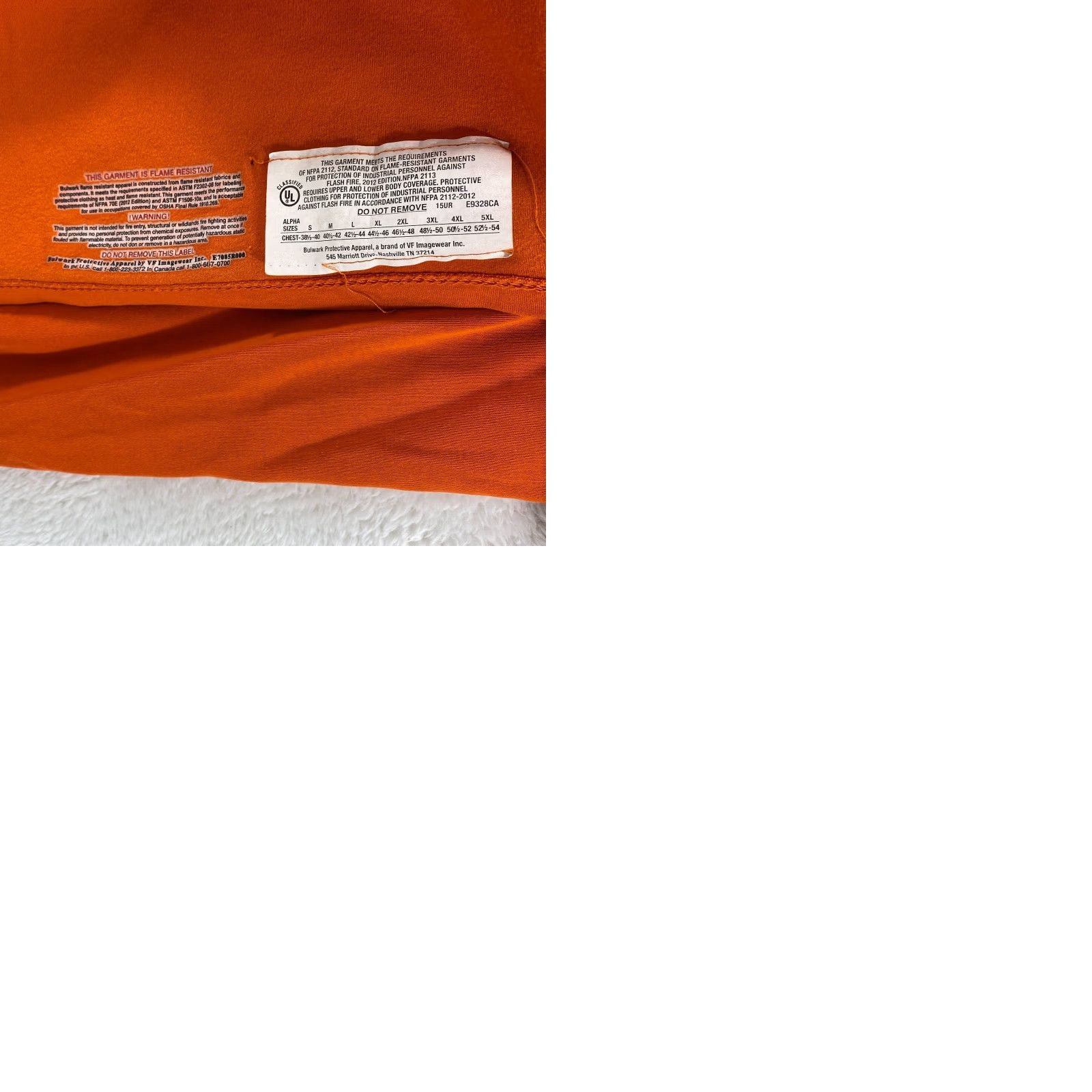 Vintage VINTAGE Bulwark Workwear FR Mens XL Flame Resistant Henley Orange Shirt Long Sleeve Size US XL / EU 56 / 4 - 9 Thumbnail