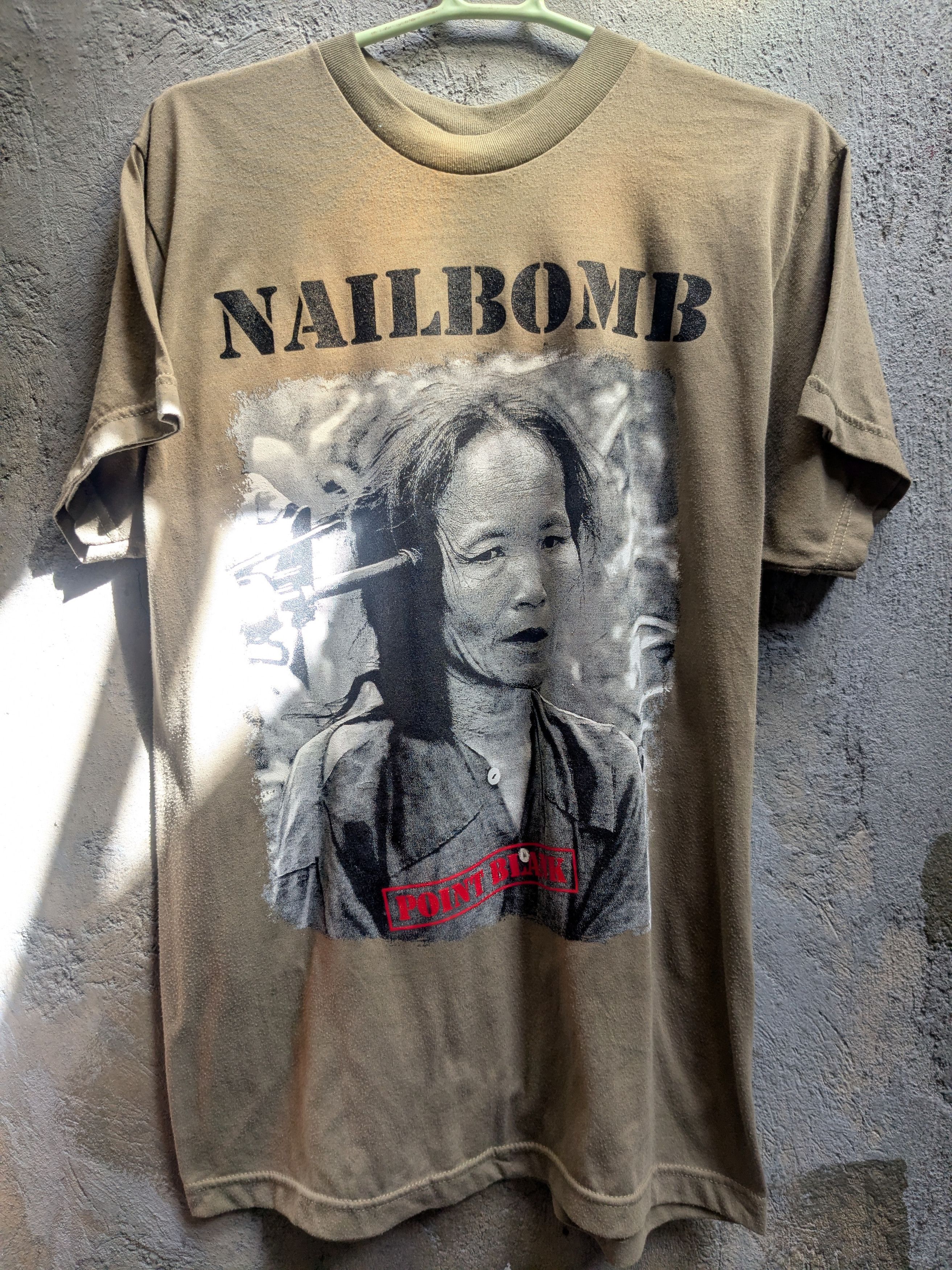 nailbomb point blank tshirt hardcore metal