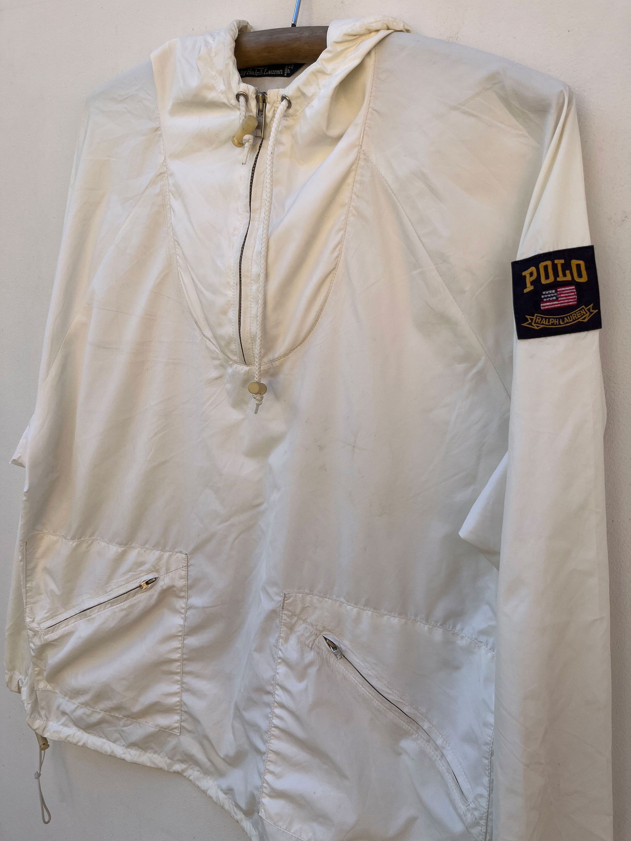 Designer × Polo Ralph Lauren Polo Ralph Lauren 1/4 Zipper Nylon Windbreaker Hoodie Size US M / EU 48-50 / 2 - 2 Thumbnail