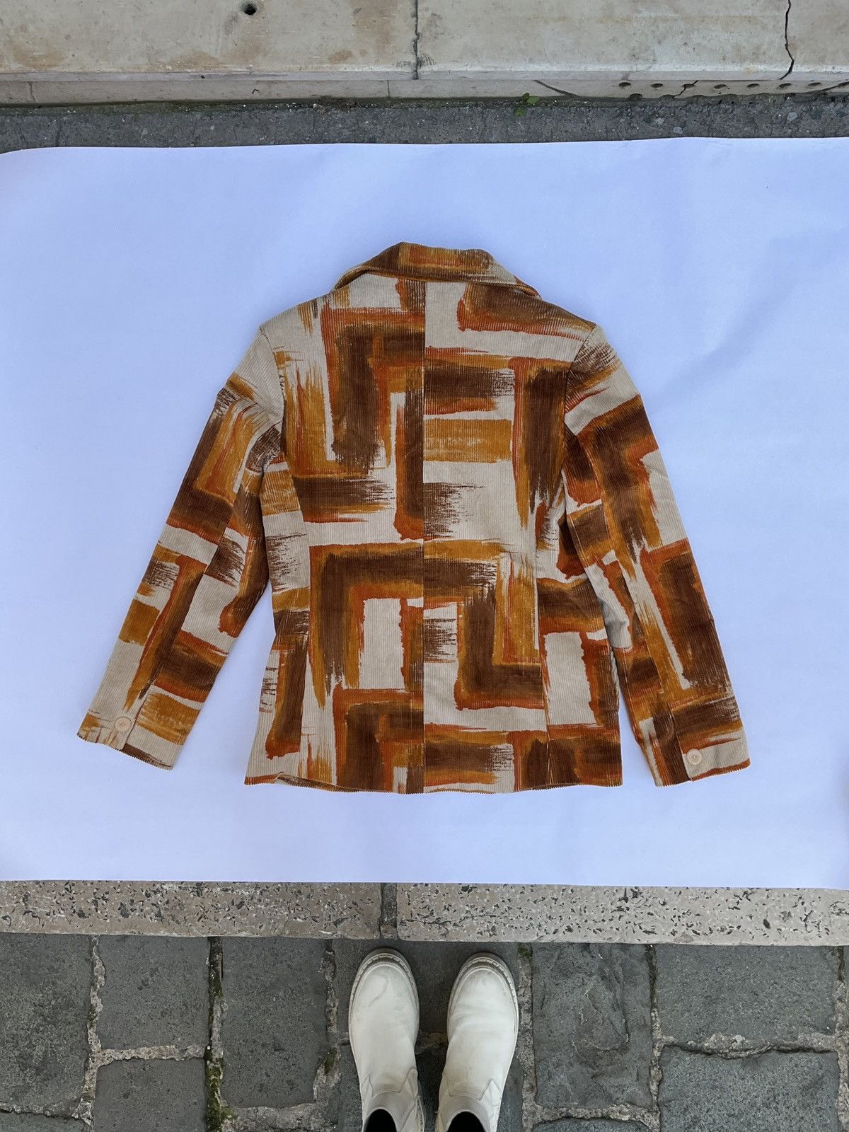 Vintage Vintage printed corduroy jacket Size S / US 4 / IT 40 - 11 Thumbnail