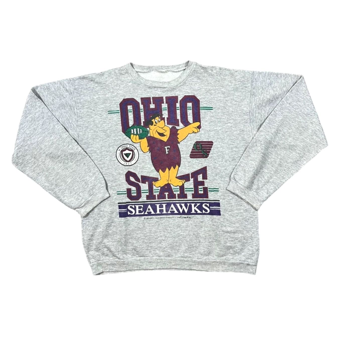 Vintage Vintage Eureka 1991 OHIO STATE SEAHAWKS The Flintstones Sports Graphic Sweatshirt Small/Medium Grey Men’s Sweatshirt Mens XS-XL Size US S / EU 44-46 / 1 - 2 Thumbnail