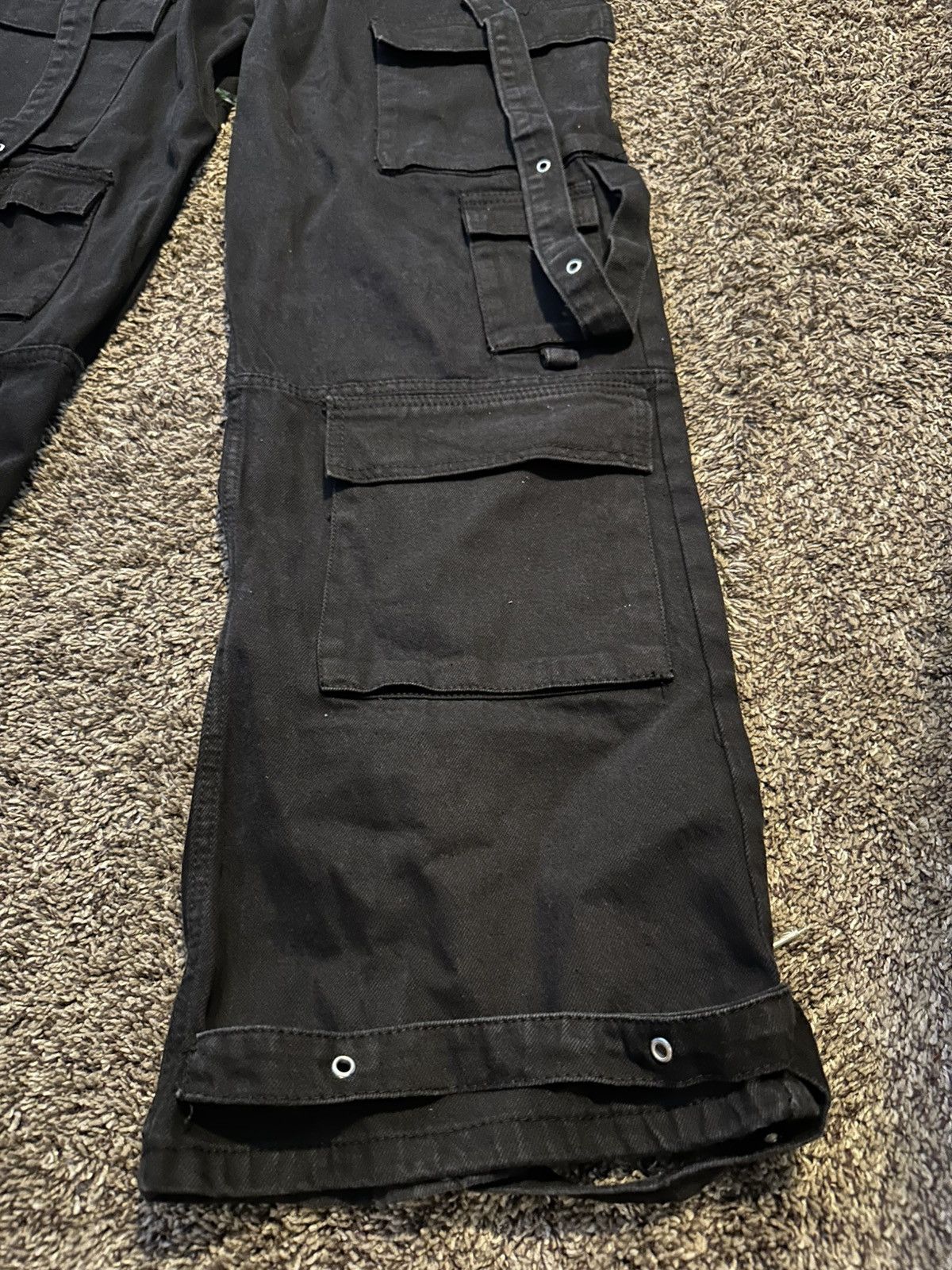 Boohoo BoohooMAN Black Baggy Grudge Jeans Size US 32 Size US 32 / EU 48 - 2 Thumbnail