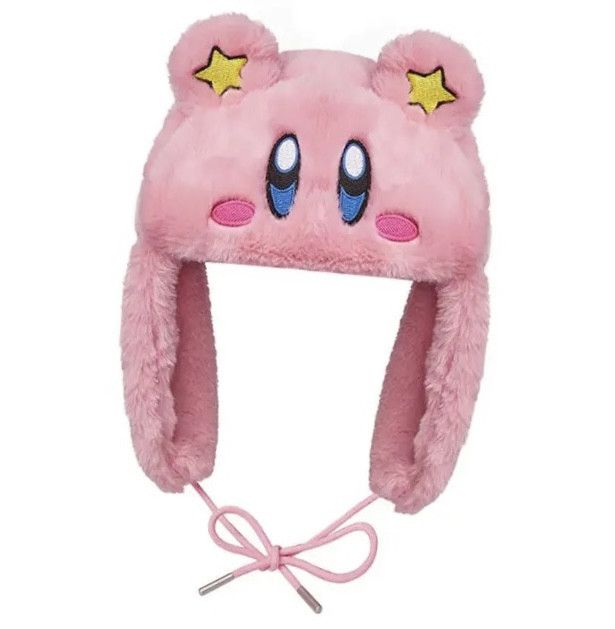 Japanese Brand Y2K Vintage Pink Star Ushanka Autumn Winter Warm Hat Size ONE SIZE - 1 Thumbnail