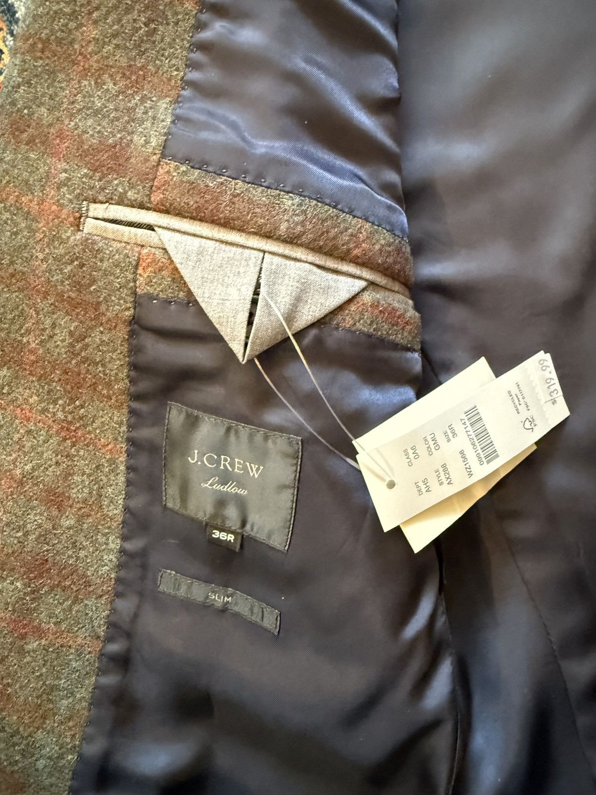 J.Crew J.Crew Brown & Green Plaid Ludlow Suit Size 36R - 9 Thumbnail