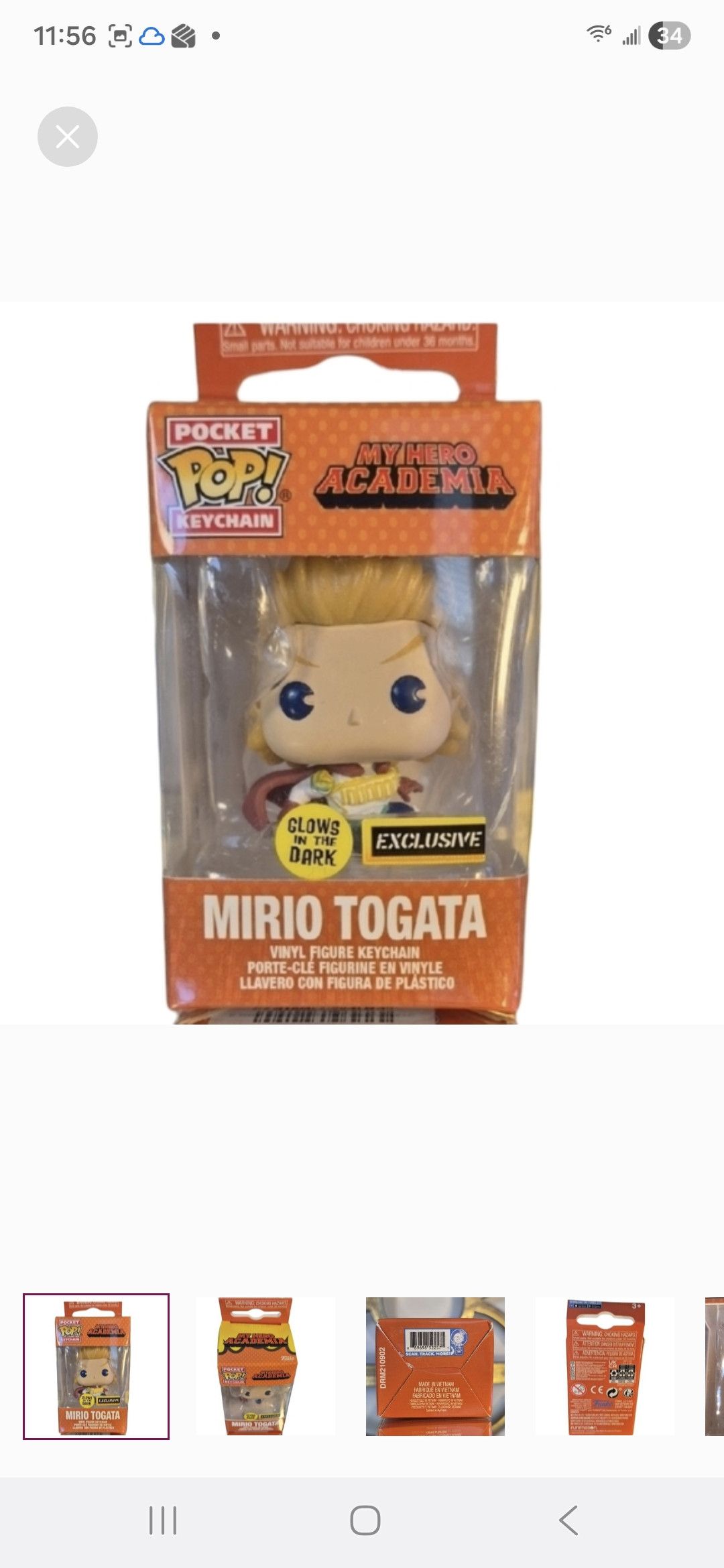 Other Funko × My Hero Academia MIRIO TOGATA Pocket POP Keychain Size ONE SIZE - 1 Thumbnail