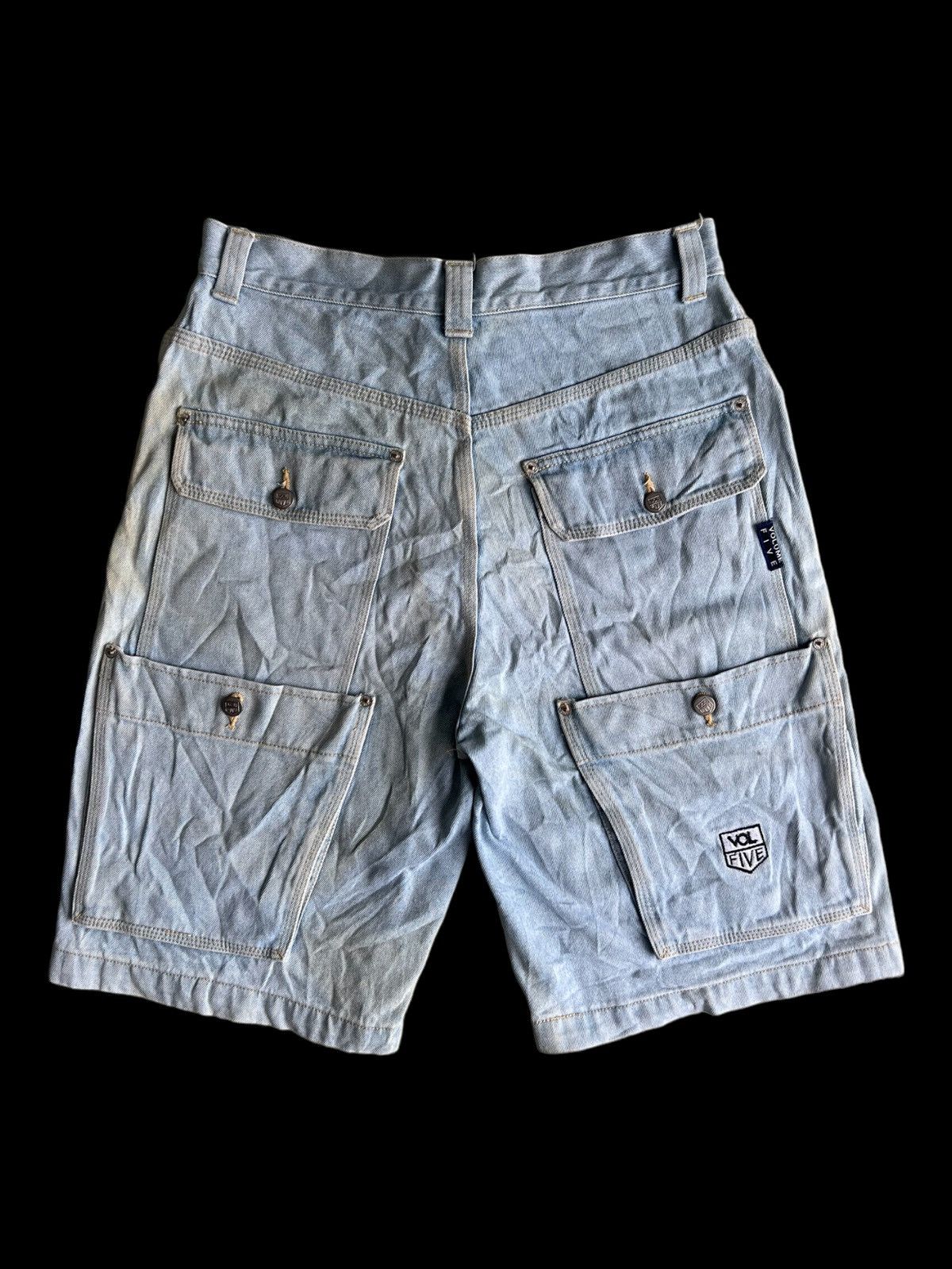 Ed Hardy Y2K Volume Five Gear Big 6 Pocket Baggy Jorts Denim Jeans Size US 32 / EU 48 - 1 Thumbnail