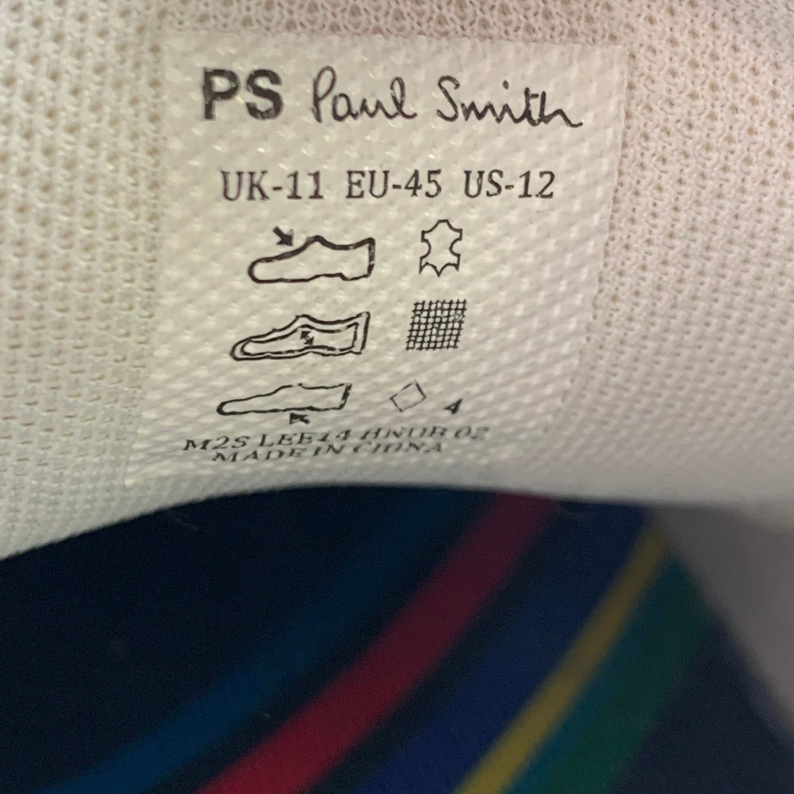 Paul Smith Size 12 Grey Stone Perforated Leather Cap Toe Sneakers Size US 12 / EU 45 - 8 Thumbnail
