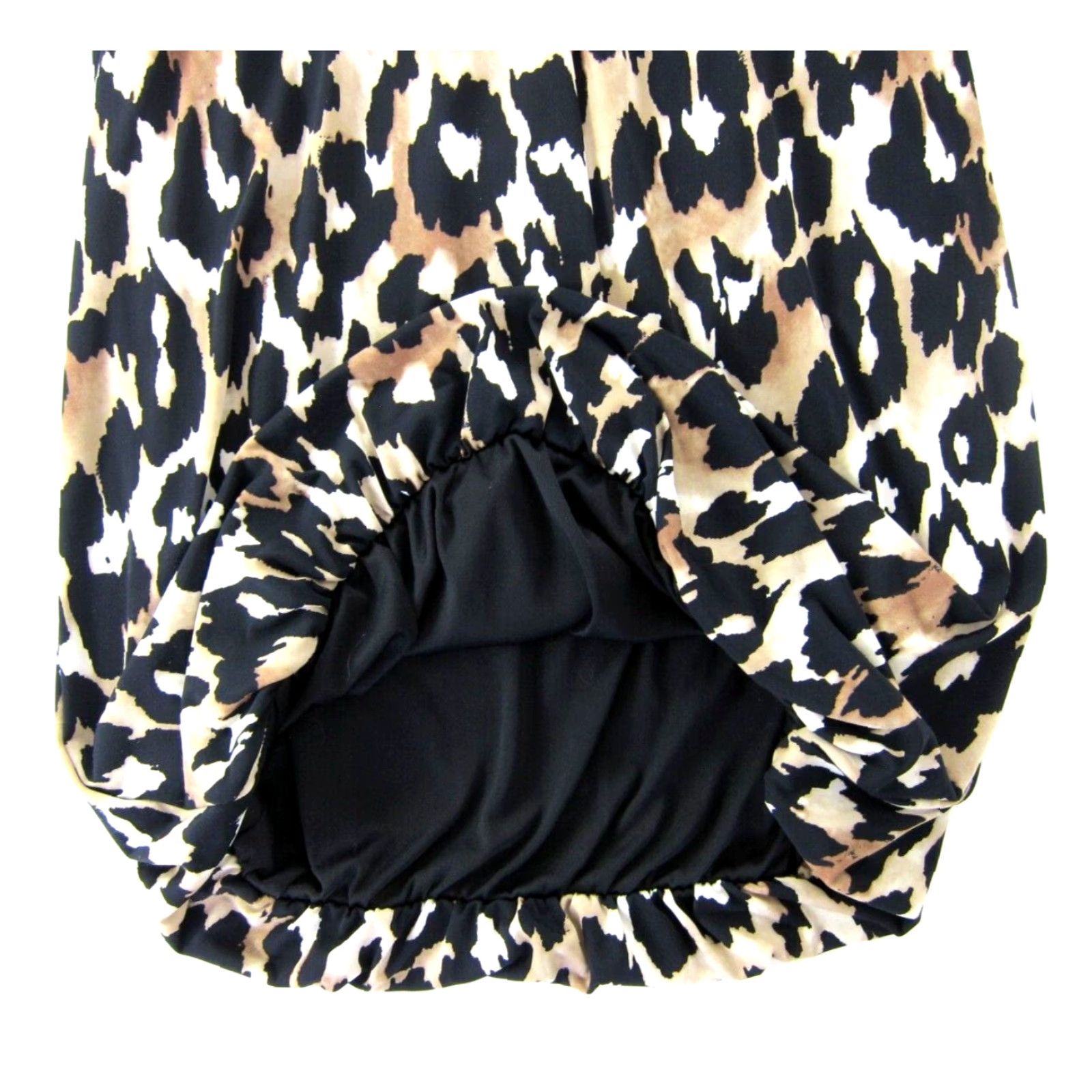 Vintage VINTAGE Style & Co. Black Brown Leopard Cheetah Stretch Beaded Tank Tunic Dress Medium Size M / US 6-8 / IT 42-44 - 7 Thumbnail
