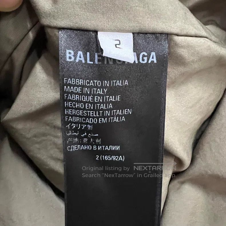 Balenciaga Balenciaga Military Green Embroidered Logo Buttoned Jacket Size US M / EU 48-50 / 2 - 5 Thumbnail