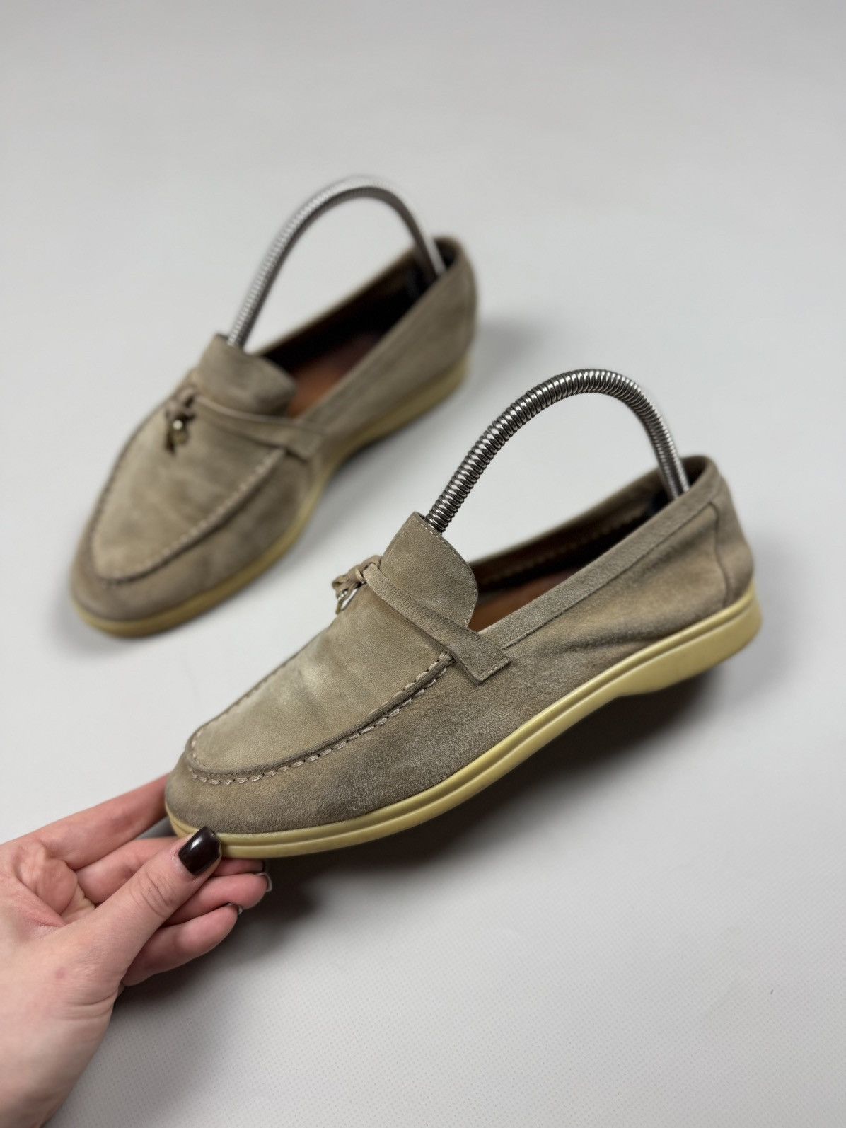 Loro Piana Loro Piana Summer Walk Ladies Low Suede Loafers Ballets Size US 8 / IT 38 - 16 Thumbnail