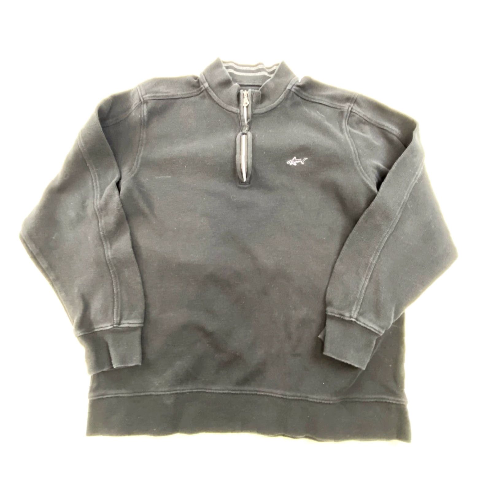 Vintage Greg Norman 1/4 Zip Sweater Mens Medium Black Pullover Collared Classic Style Size US M / EU 48-50 / 2 - 2 Thumbnail
