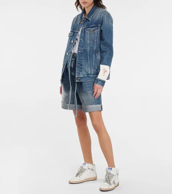 Golden Goose o1y0725 Denim Short in Blue Size 26" / US 2 / IT 38 - 5 Thumbnail