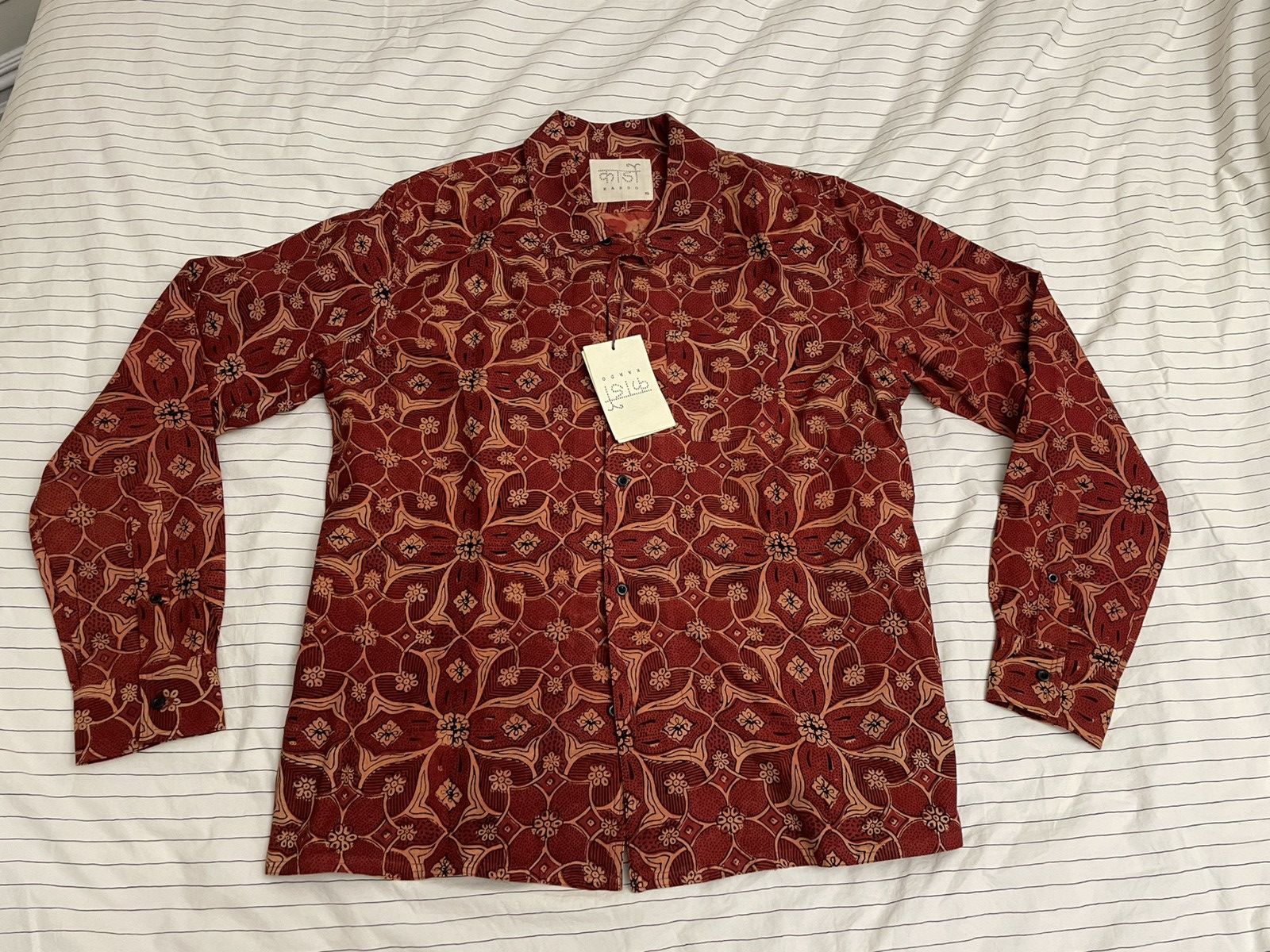Kardo Kardo Chintan Button Down Shirt Size US XL / EU 56 / 4 - 1 Thumbnail